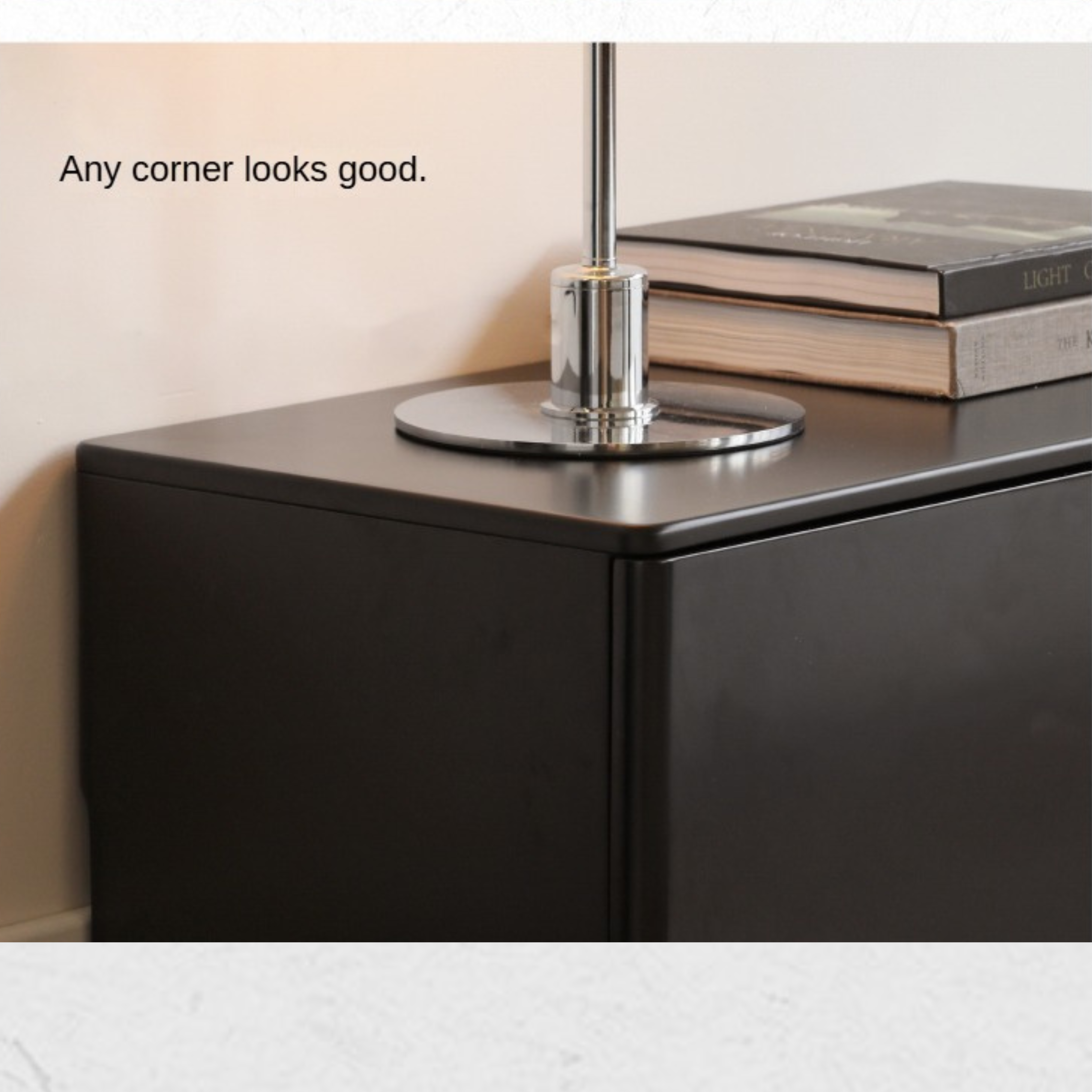 Poplar Solid Wood Floor Storage TV Cabinet.