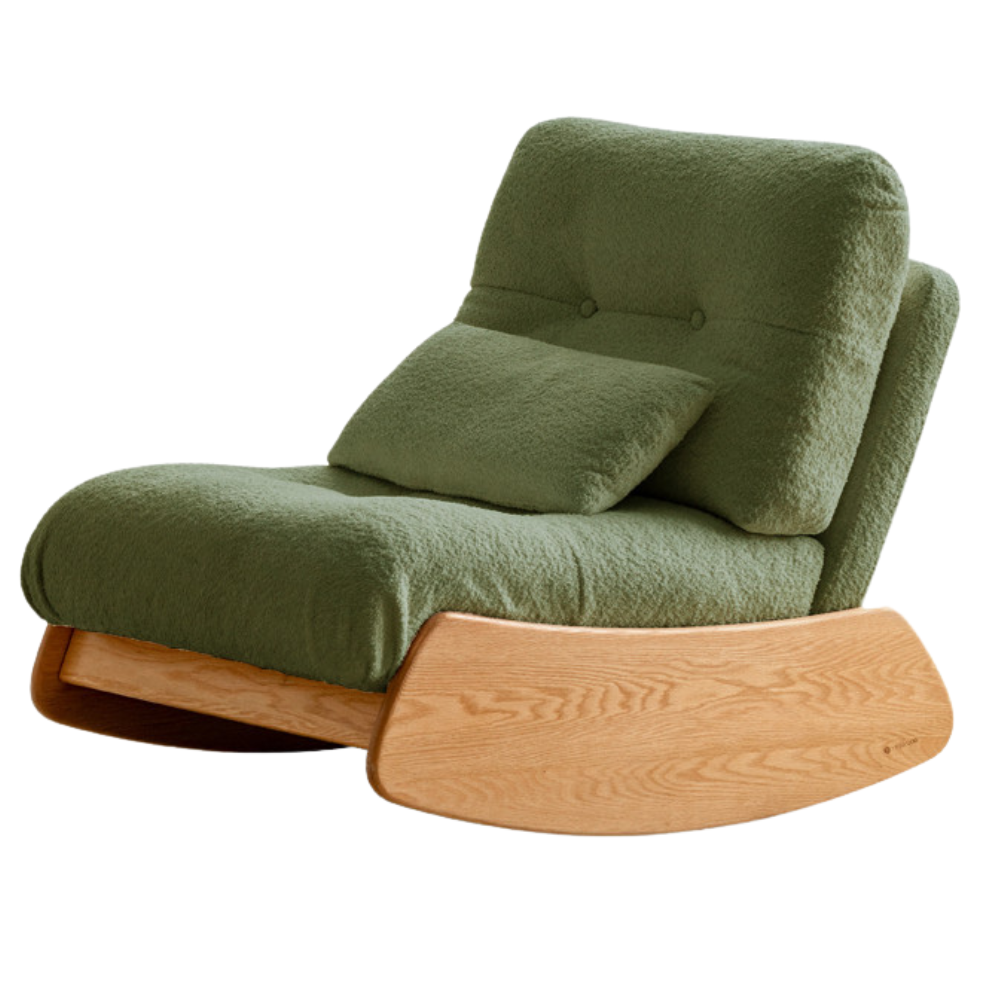Oak, Beech Solid Wood Sheep Velvet-Cloud Cotton Leisure Chair)