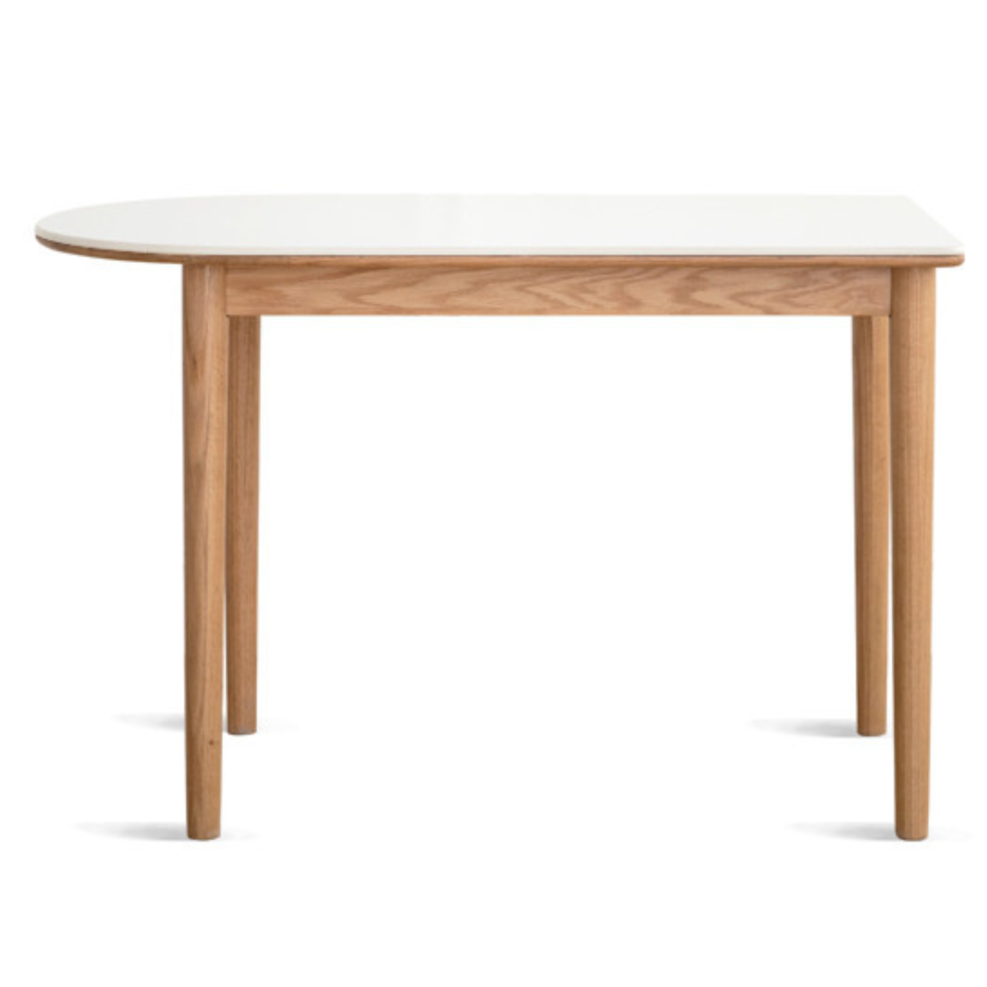 Oak, Beech Solid Wood Rock Slab Semi-Circular Dining Table