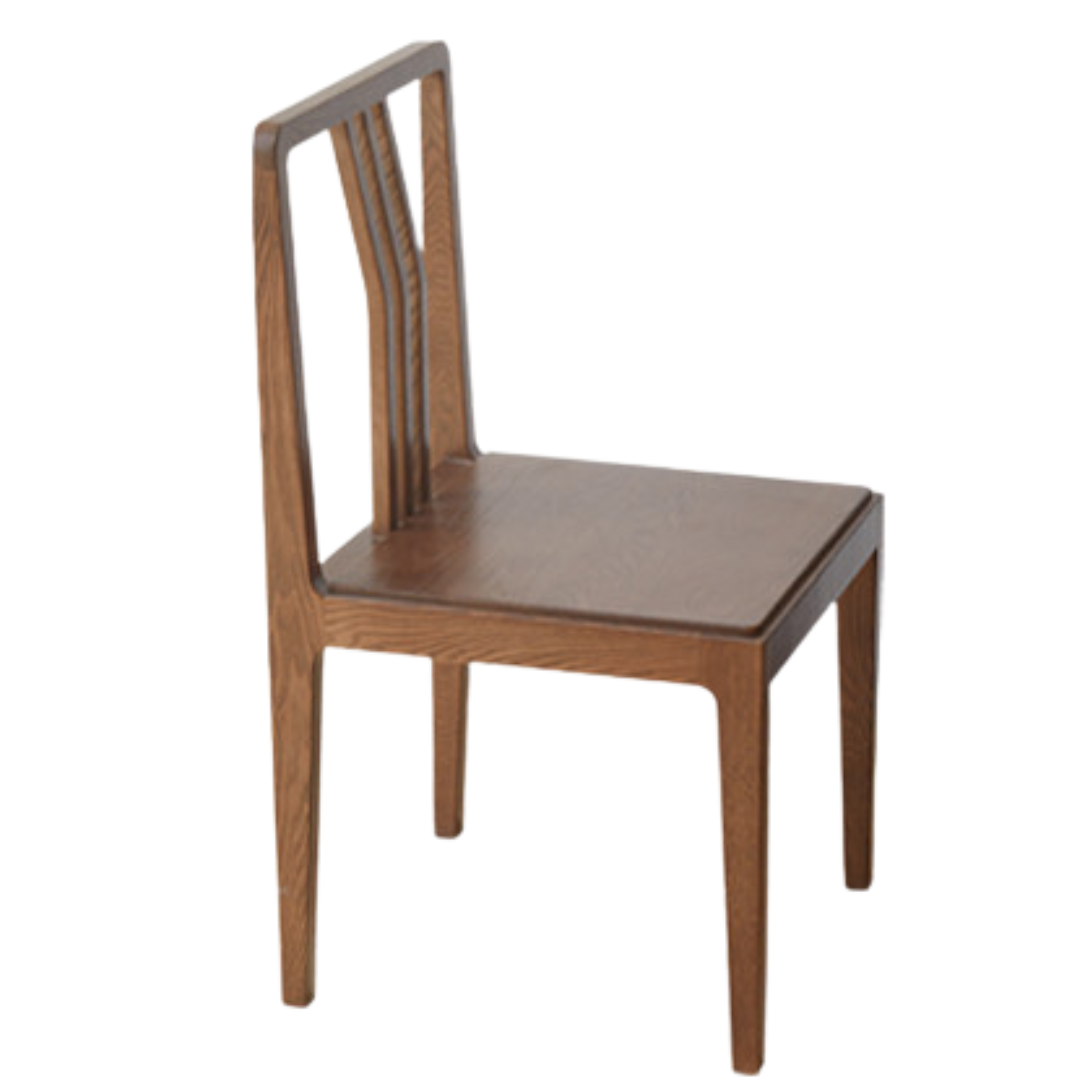 Set 4 pcs Black Walnut, Ash Solid Wood Dining Chair with Backrest 4pcs