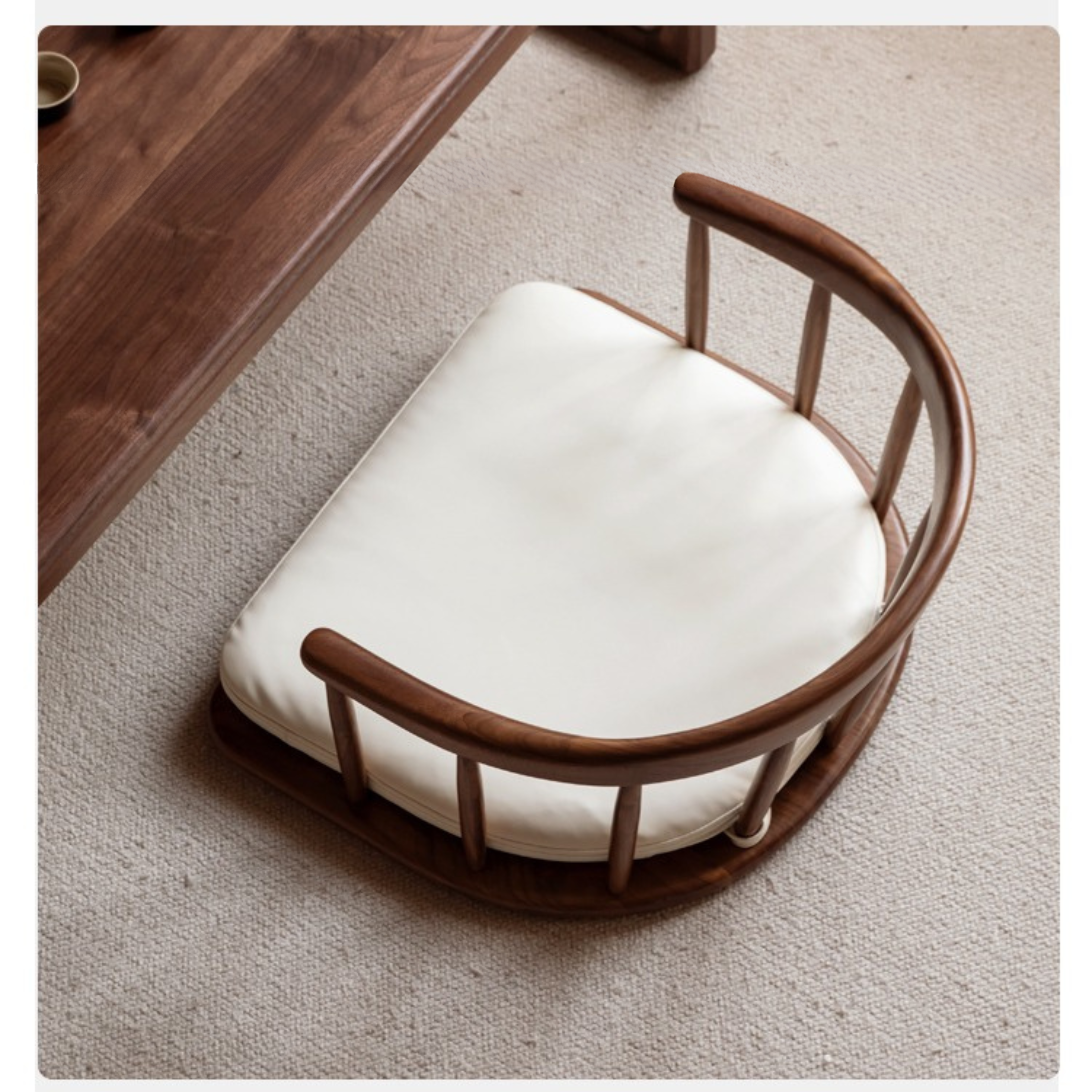 Black Walnut Solid Wood Tea Chair