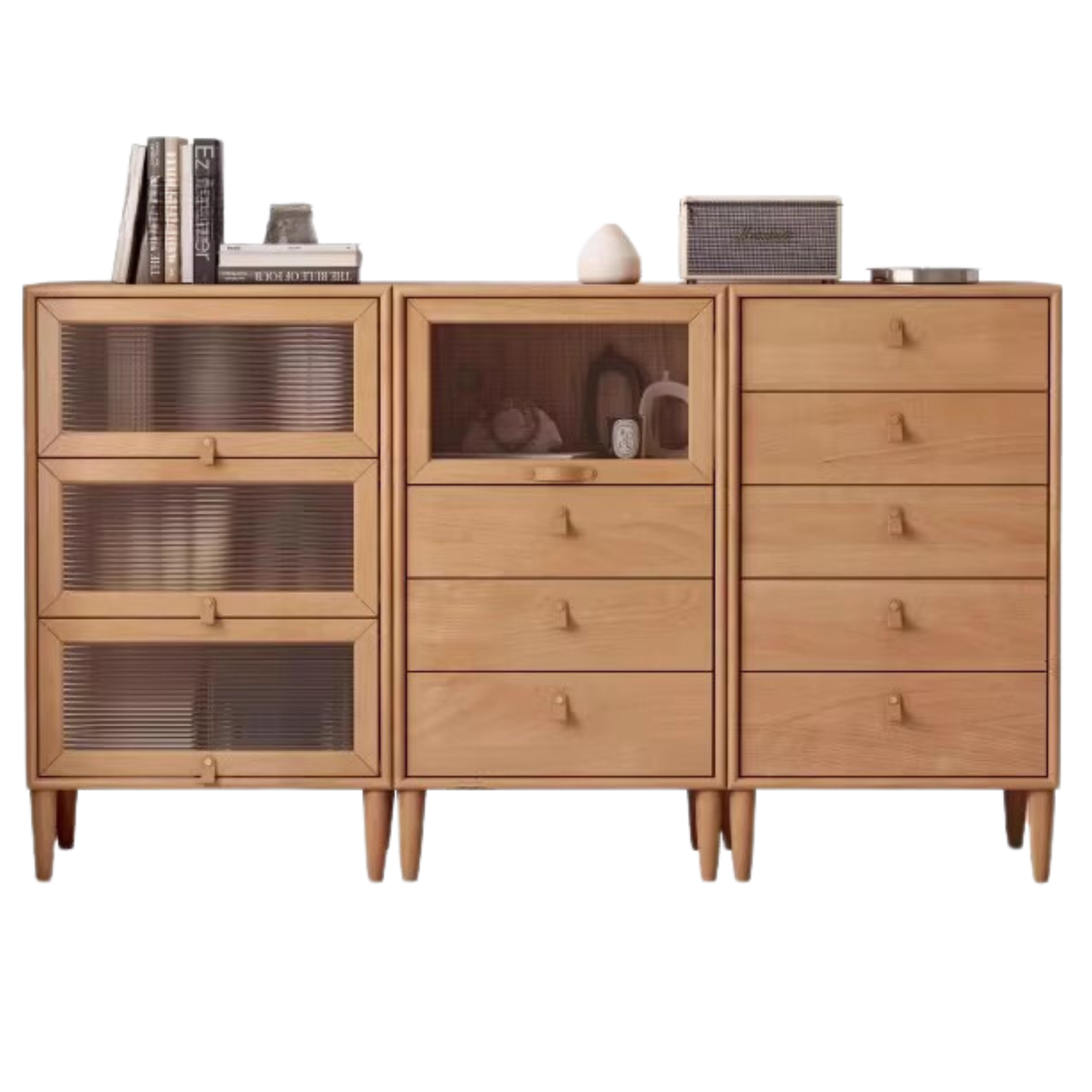 European Beech Chest of Drawers Combination