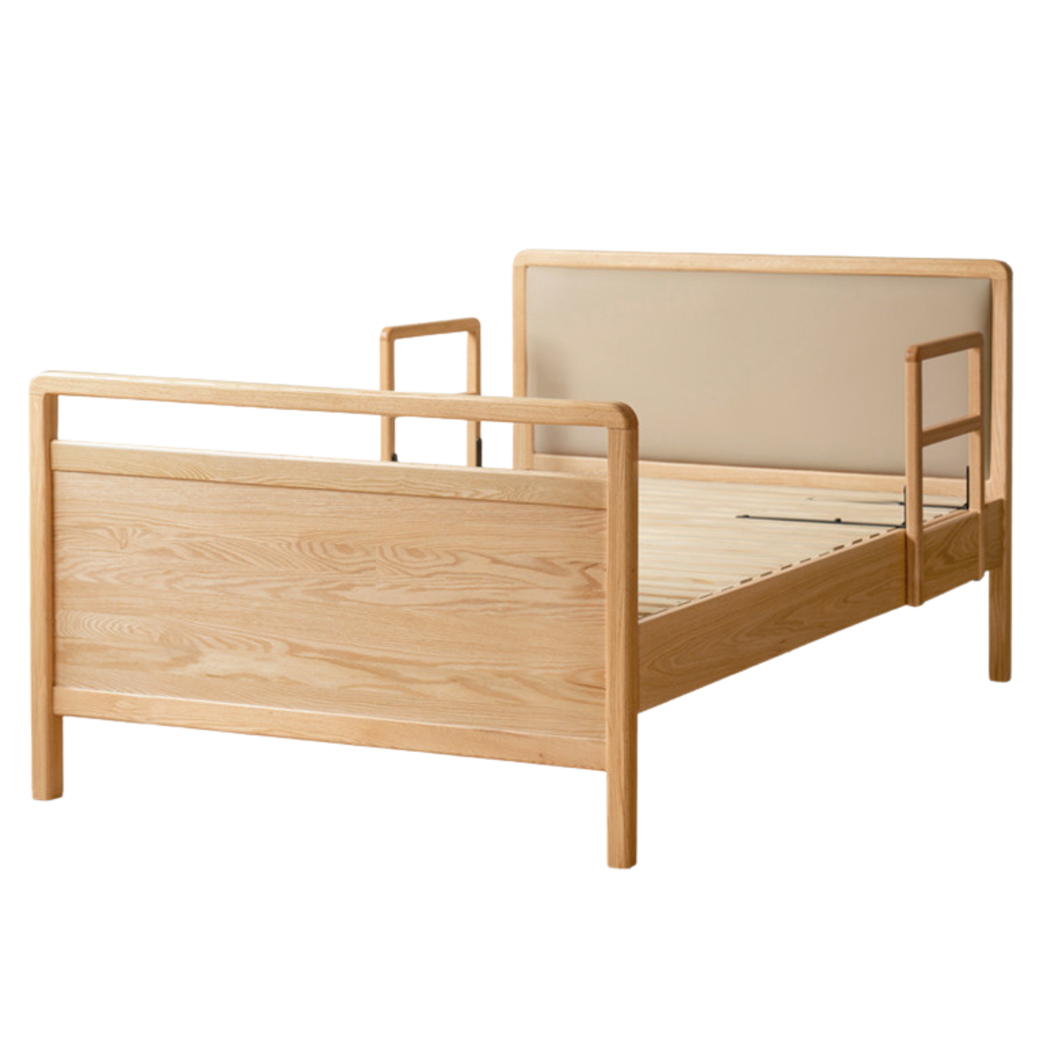 Oak Solid Wood Bed Elderly Bed Suitable For The Elderly High Bed