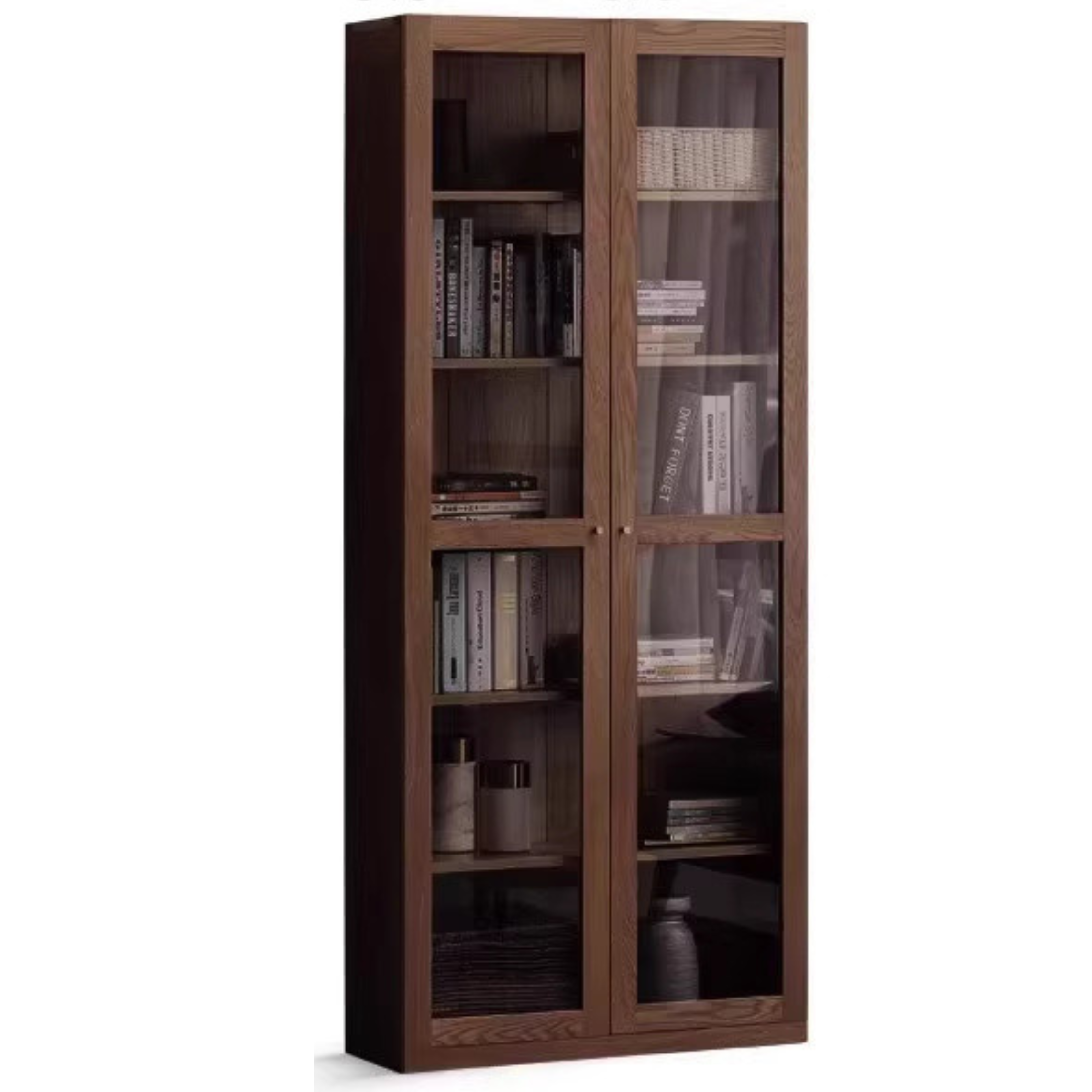 Oak, Solid Rubberwood Bookshelf, Bookcase