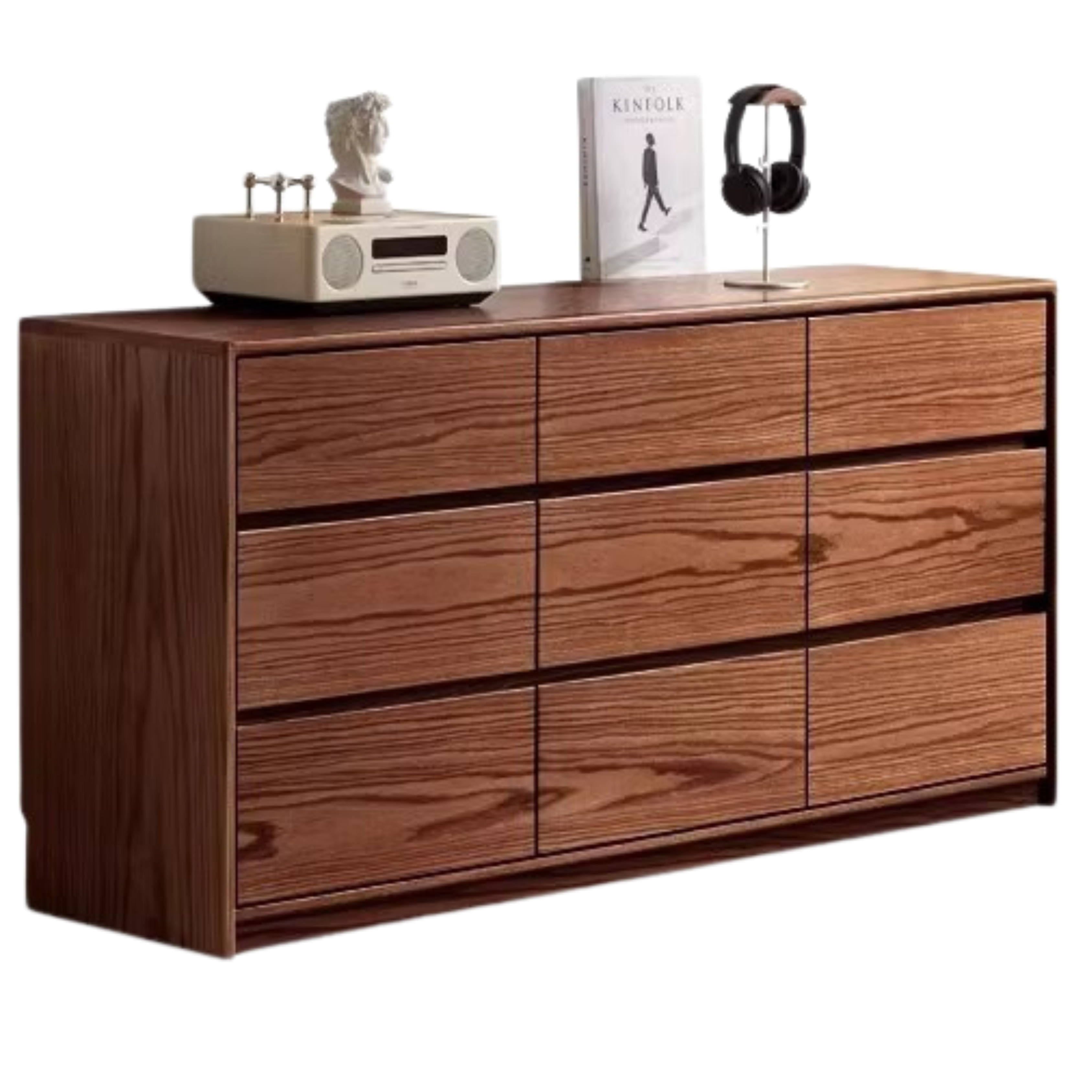 Oak, Black Walnut, Beech Solid Wood, Solid Rubberwood Storage Drawer