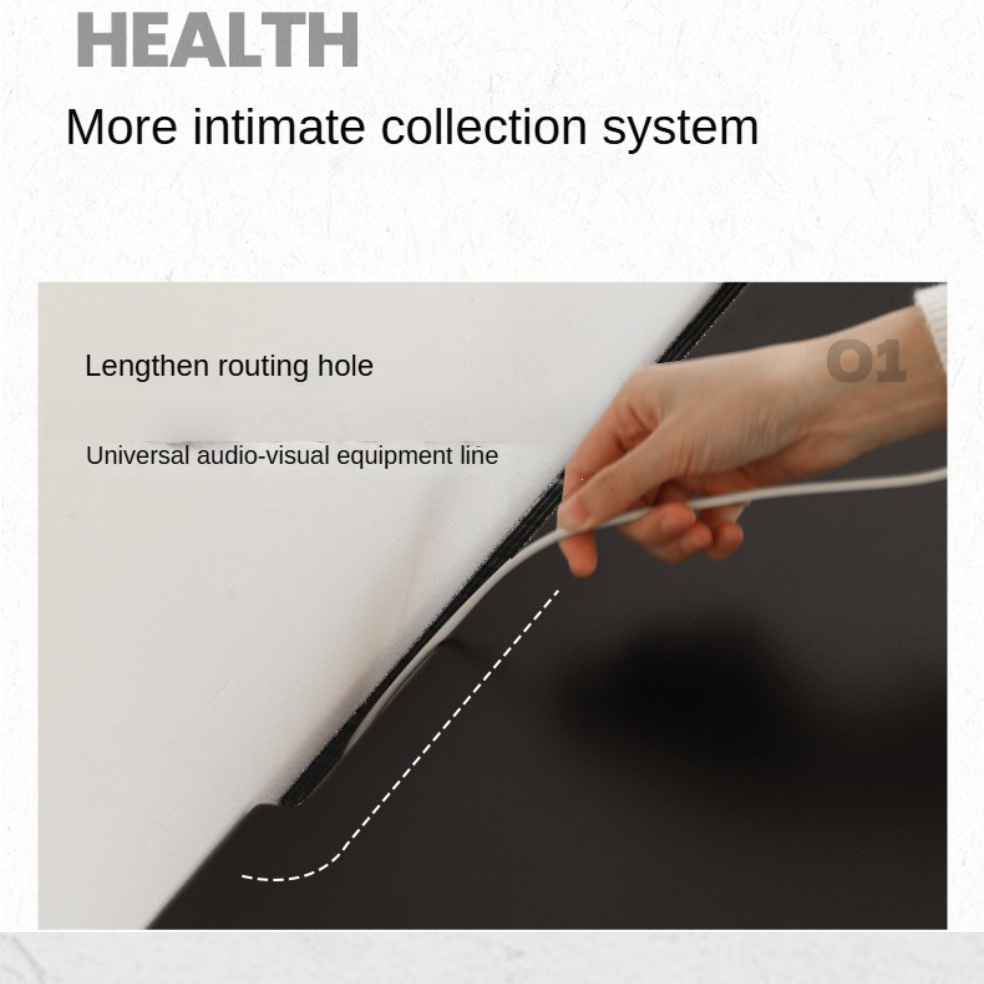 Poplar Solid Wood Floor Storage TV Cabinet.