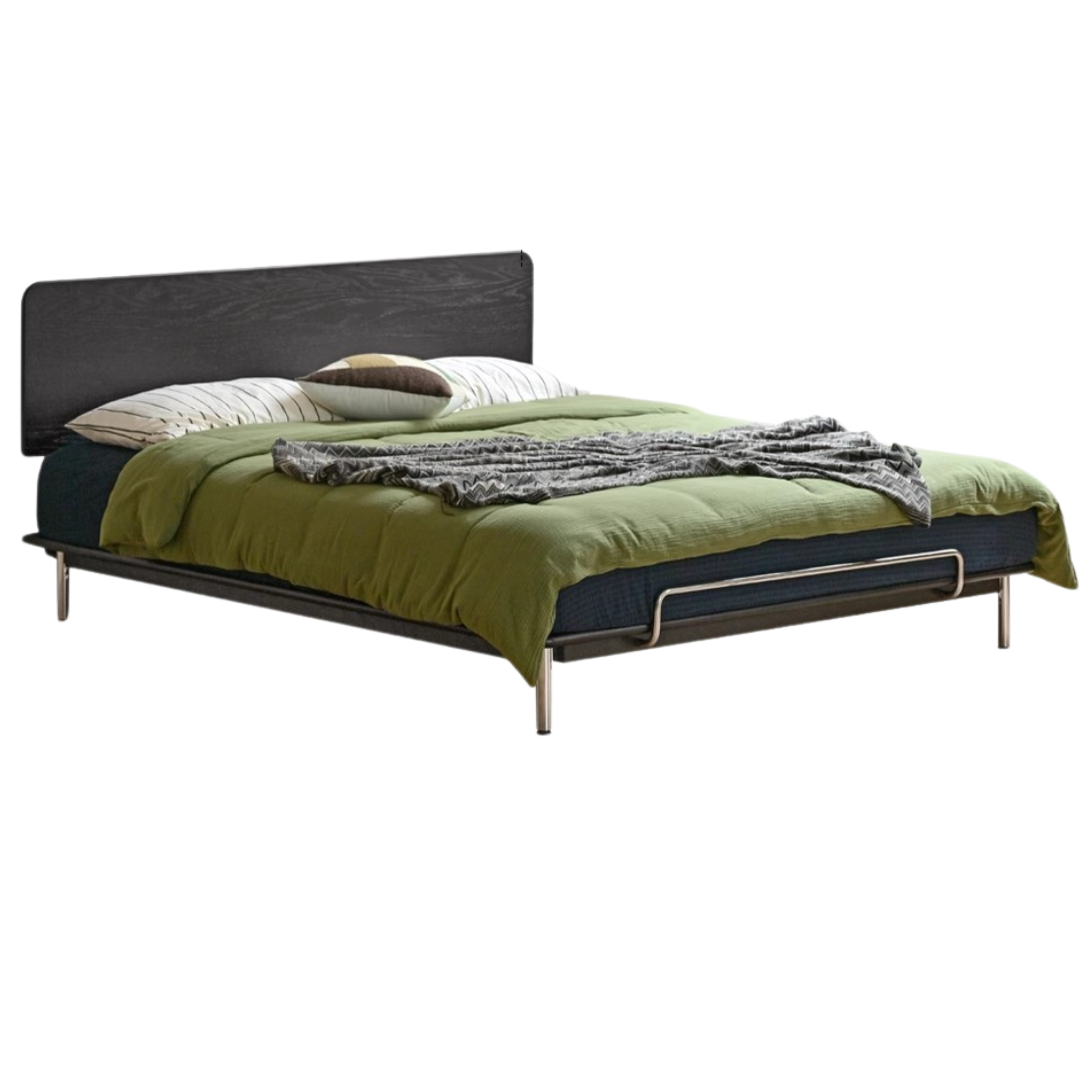 Ash, Oak Solid Wood Bed Minimalist