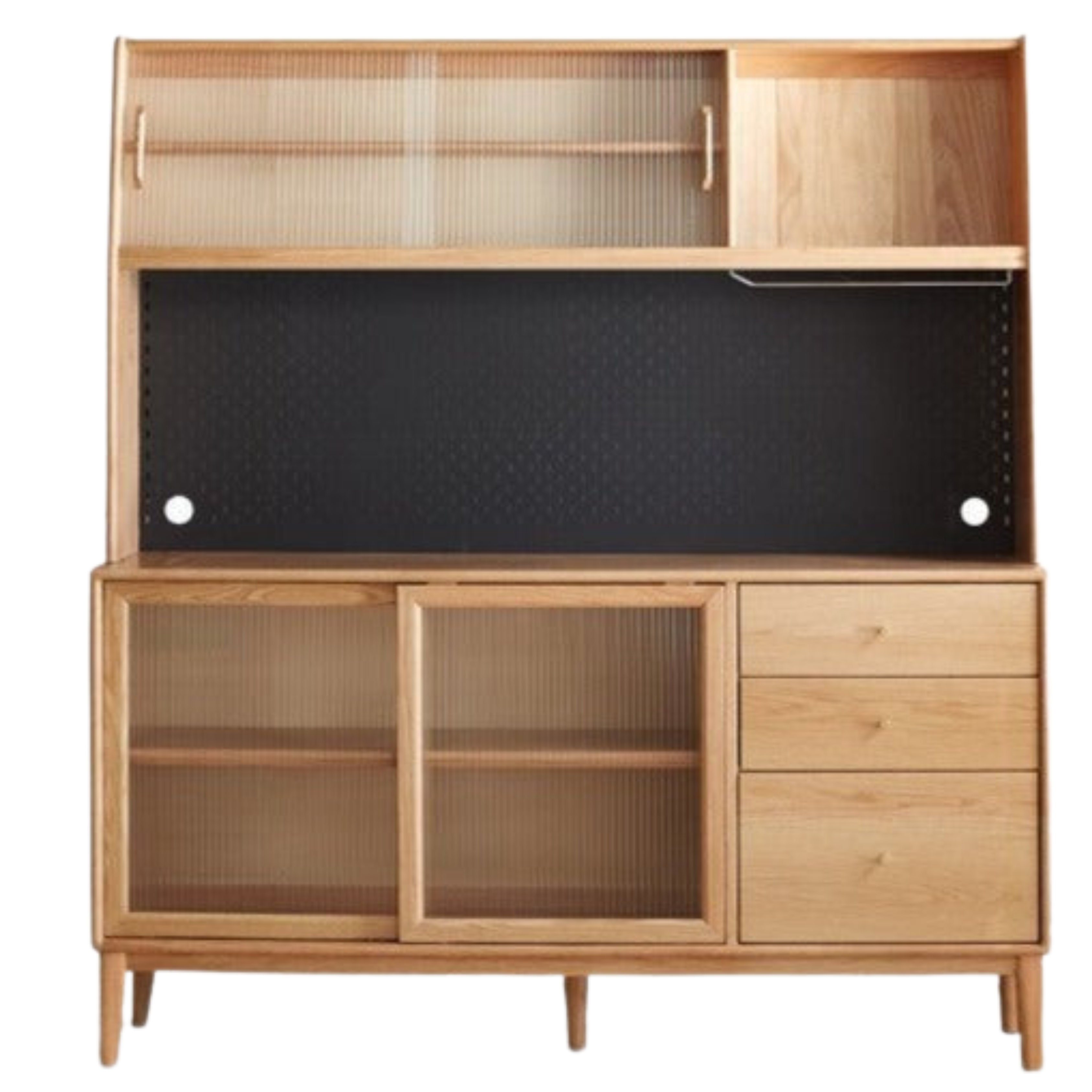 Solid Rubberwood, Oak, Beech Solid Wood Buffet Cabinet, Sideboard