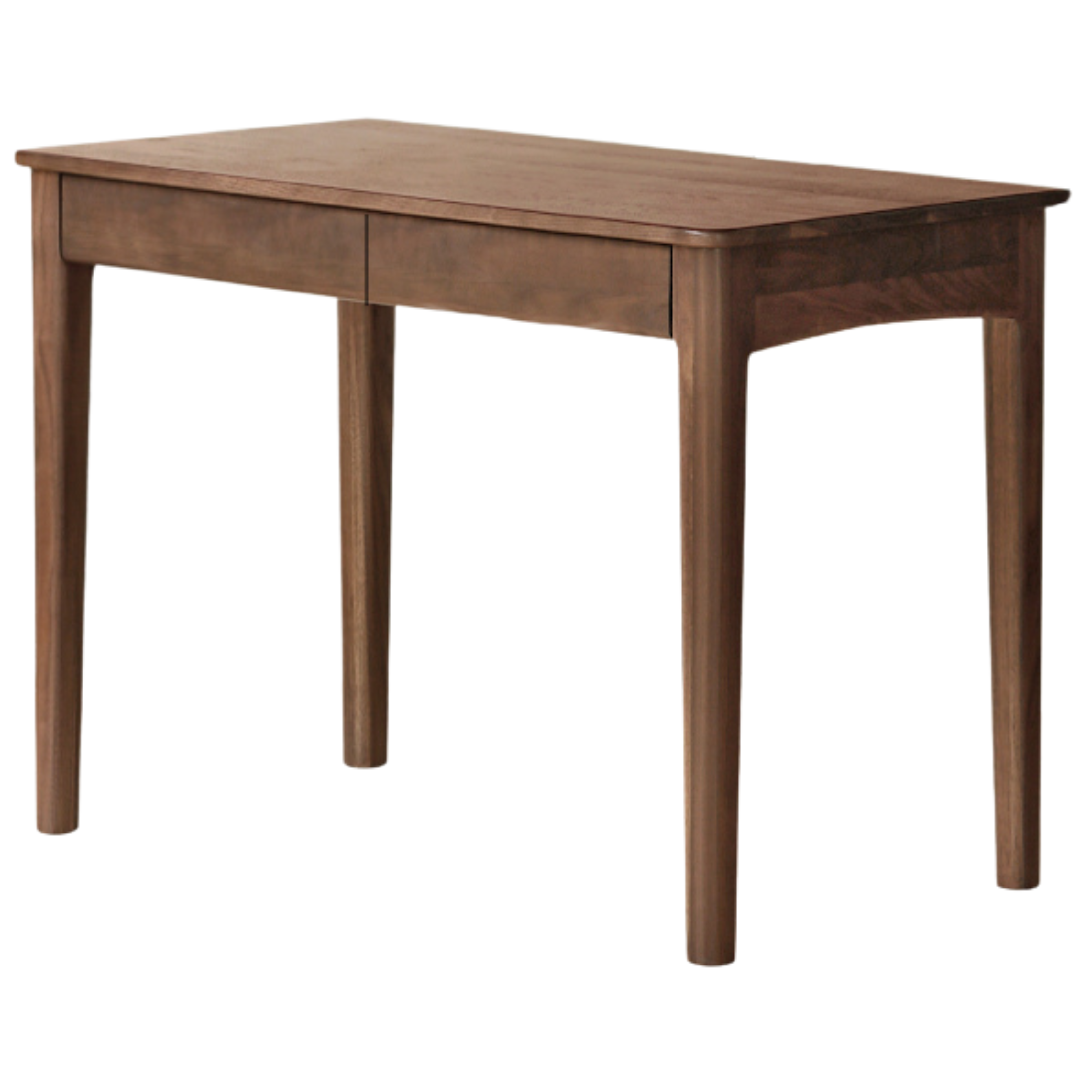 Black Walnut Solid Wood Desk Bookshelf