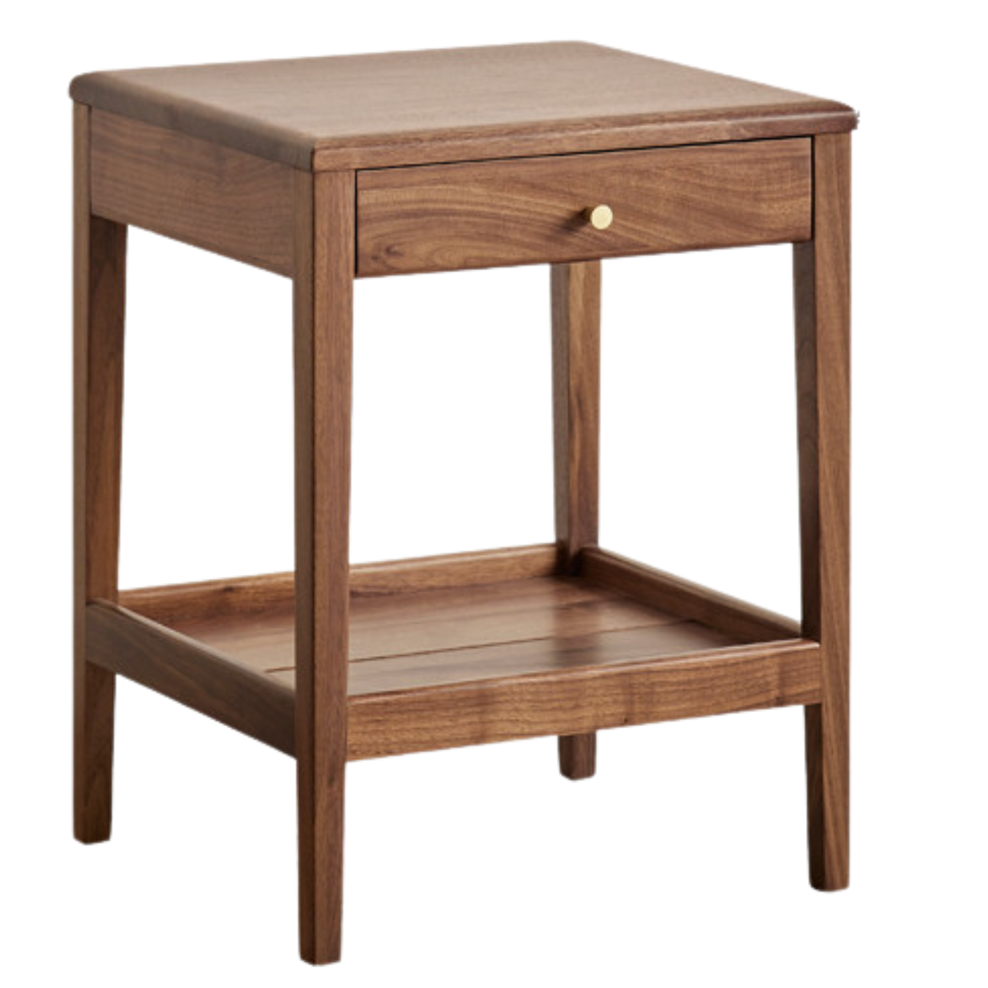 Oak, Black Walnut, Solid RubberWood Nightstand, Side Table.