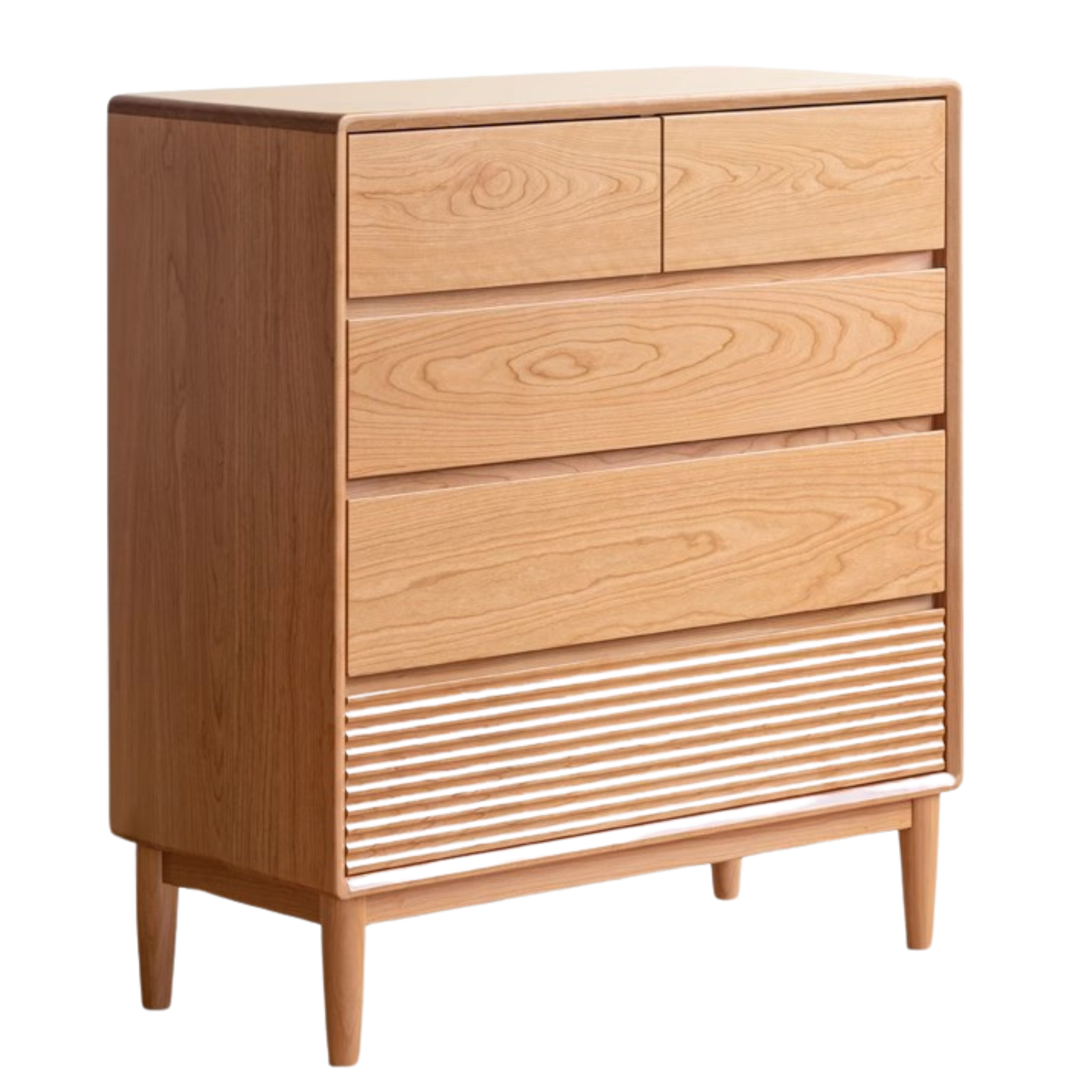 Cherry Solid Wood Chest of Drawers, Drawer Cabinet