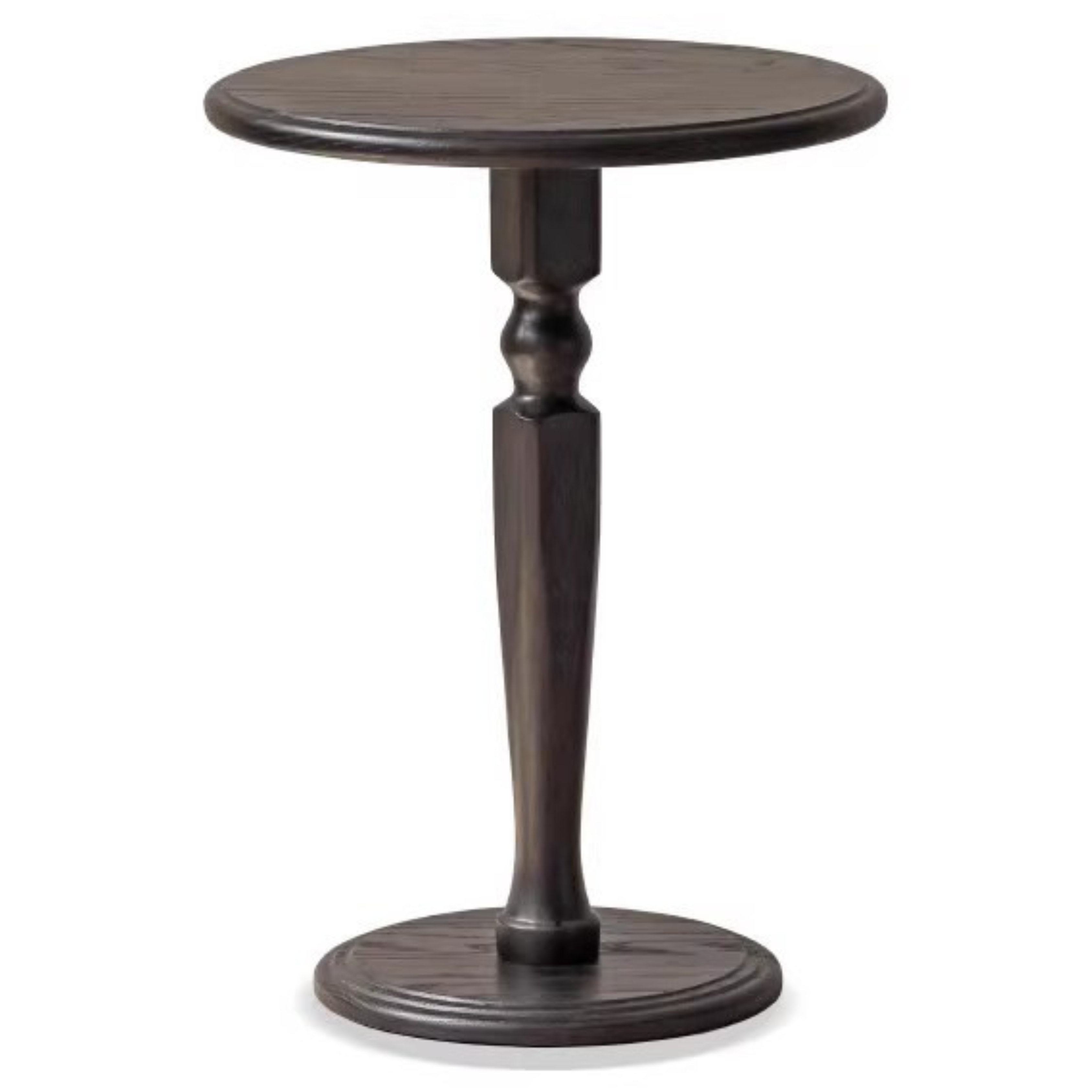 Oak Solid Wood Side Table Black Small Furniture