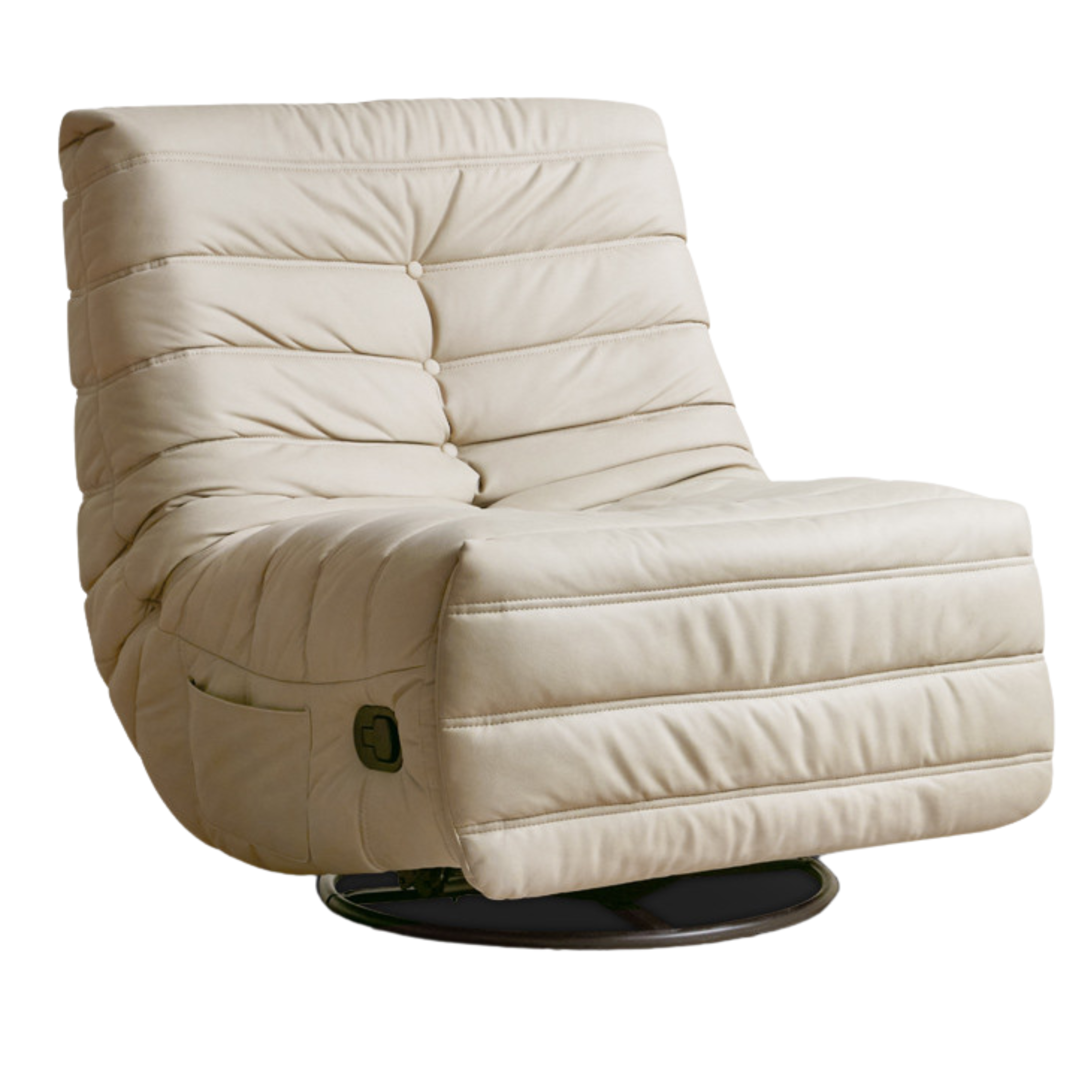 Caterpillar Rotatable Technology Fabric Lazy Chair