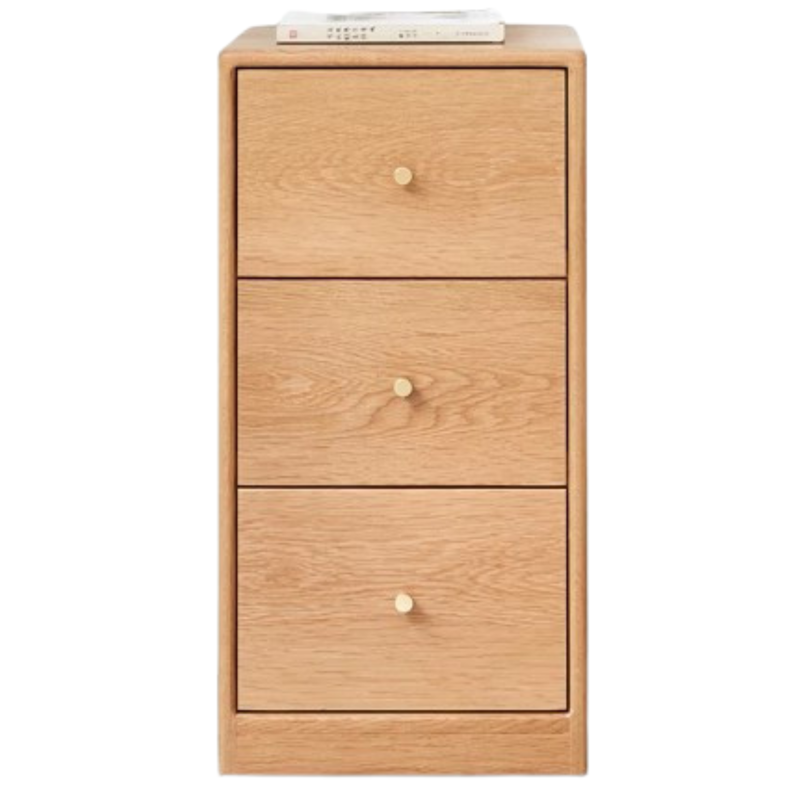Oak Solid Wood Side Cabinet, Multi-Functional Storage.