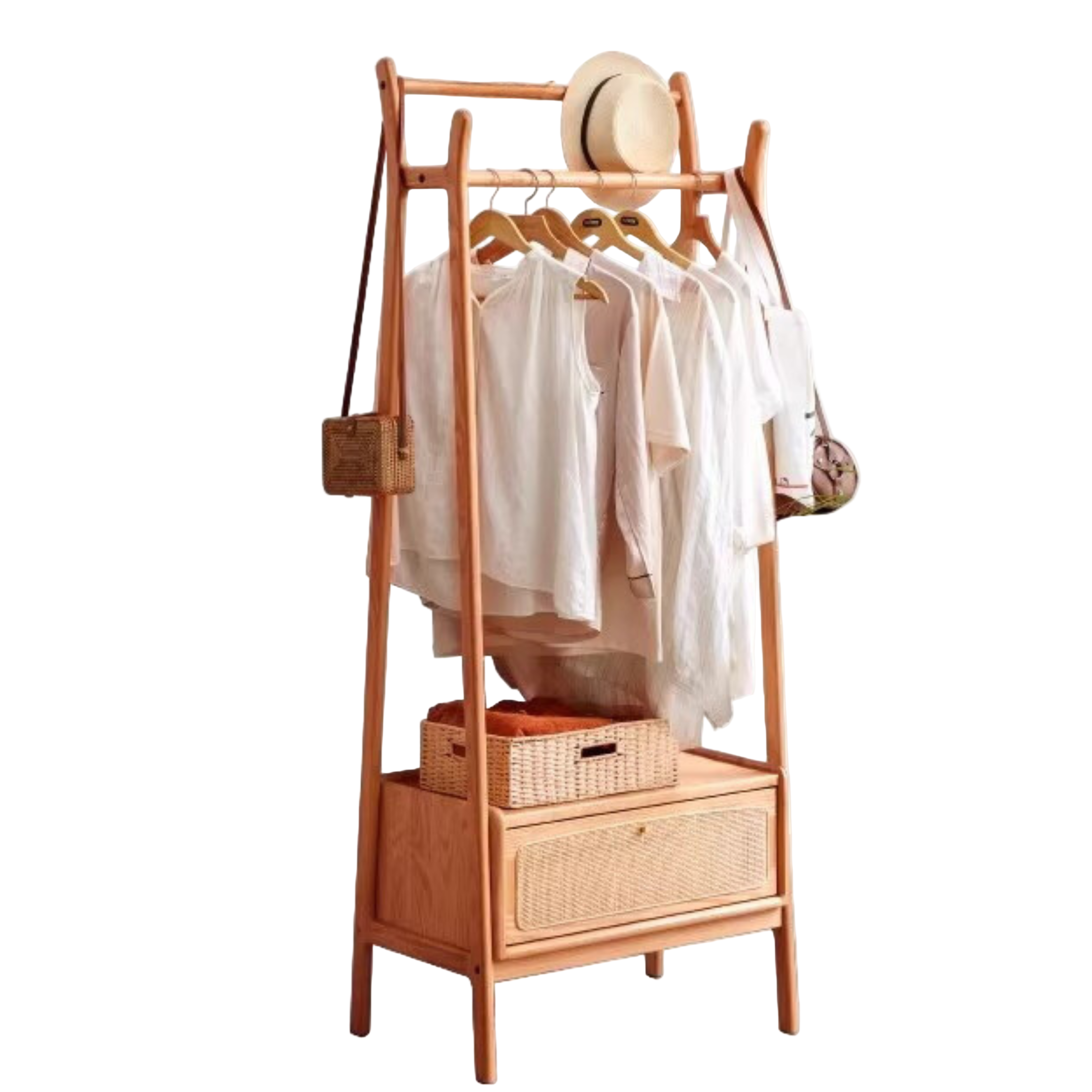Oak Solid Wood Сlothes Hanger Rack