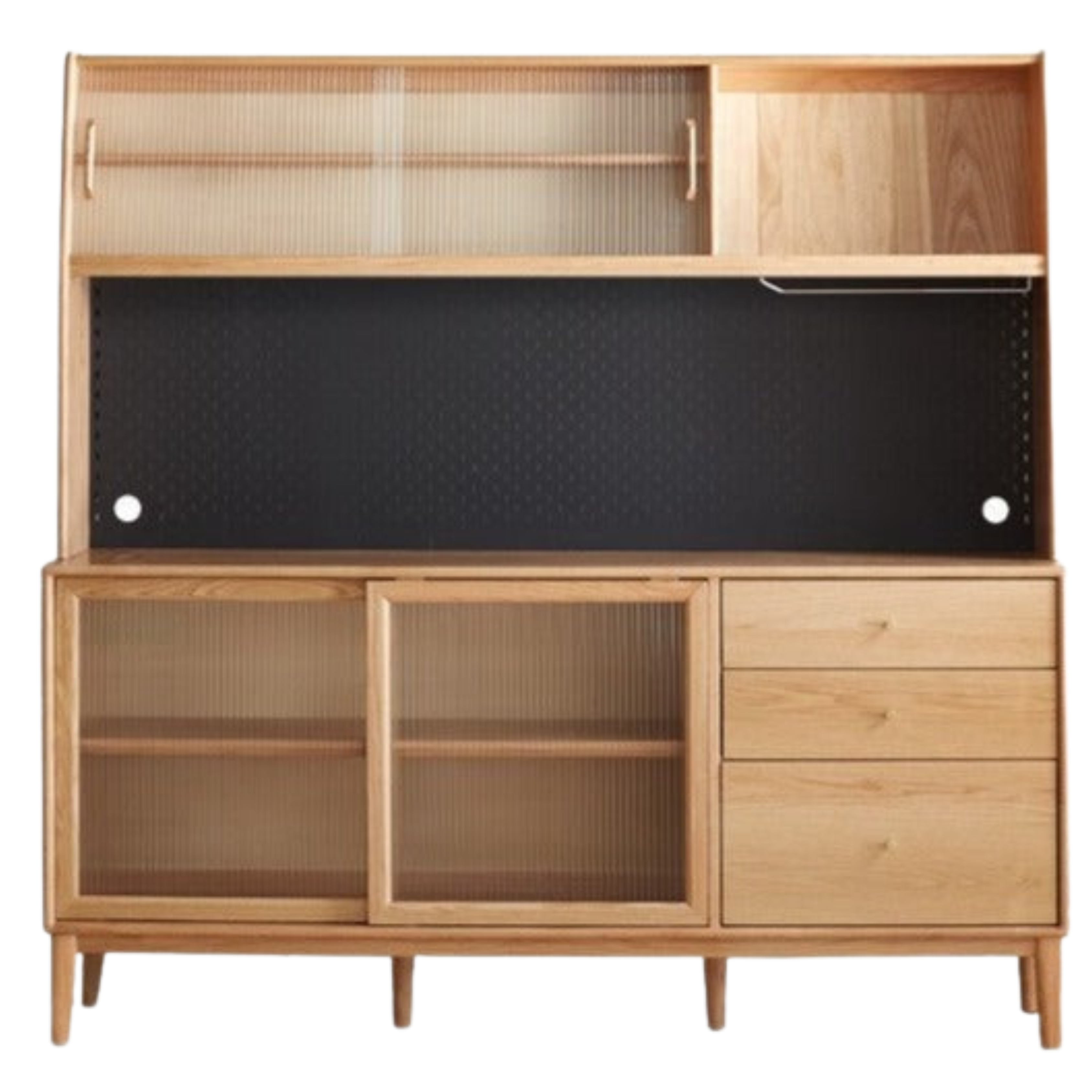 Solid Rubberwood, Oak, Beech Solid Wood Buffet Cabinet, Sideboard