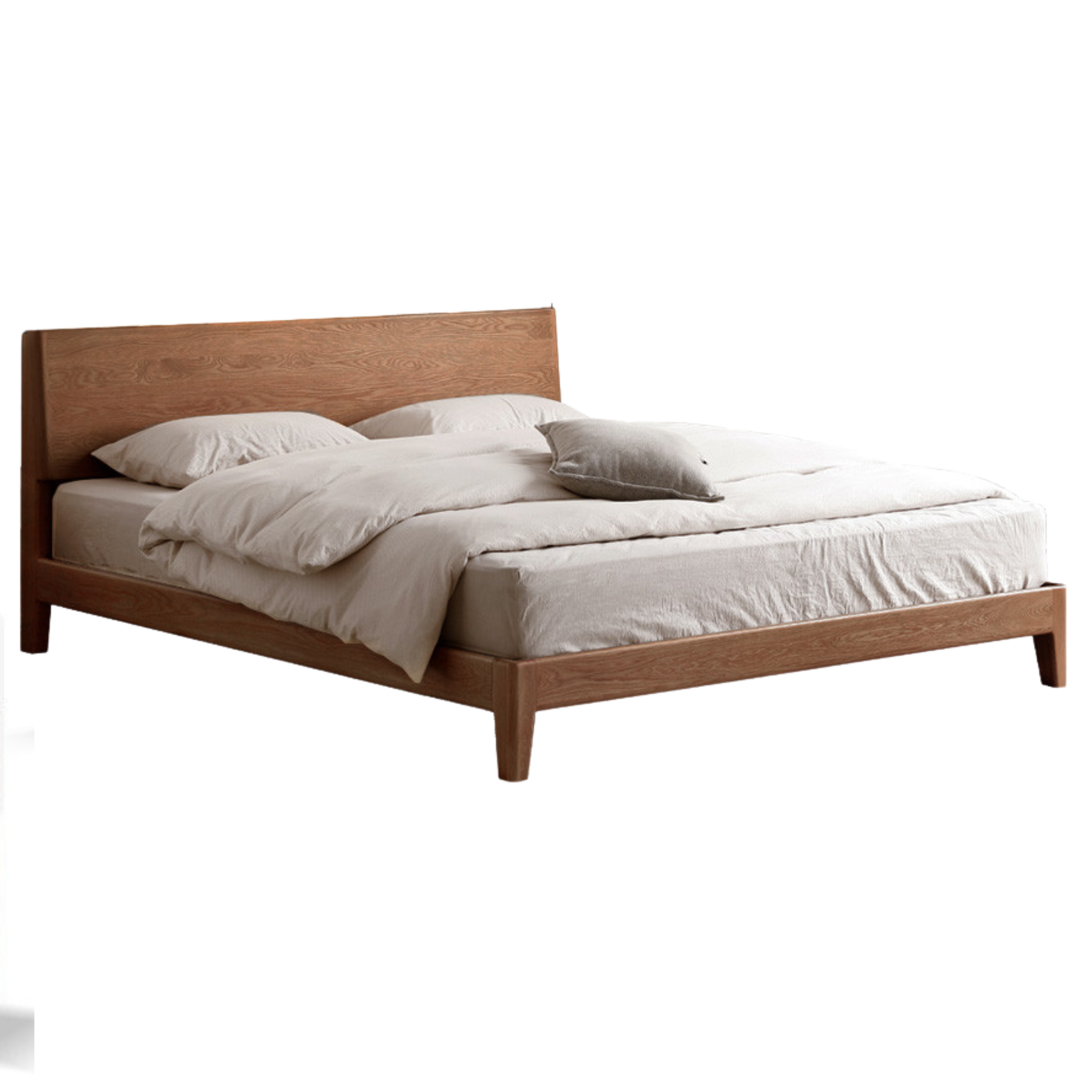 Oak Solid Wood with LED Light Bed