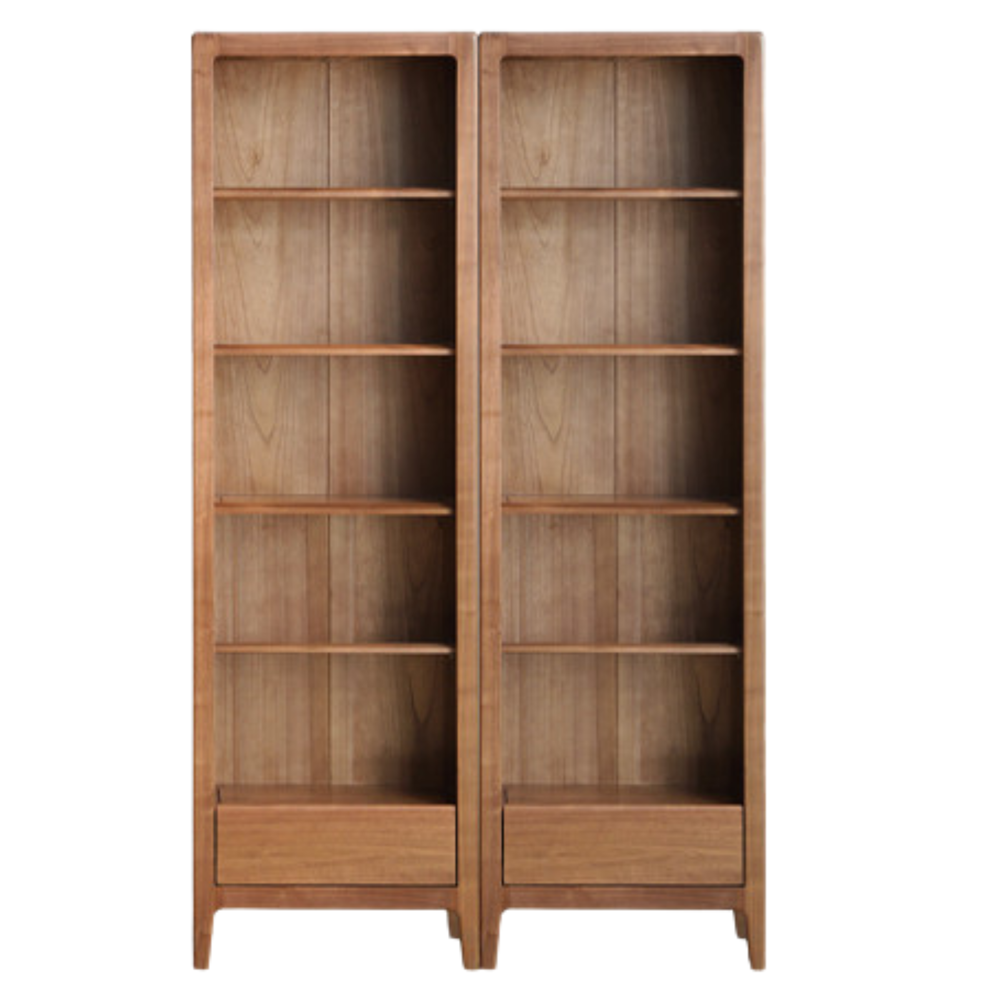 Black Walnut, Ash Solid Wood Bookcase Free Combination Bookshelf