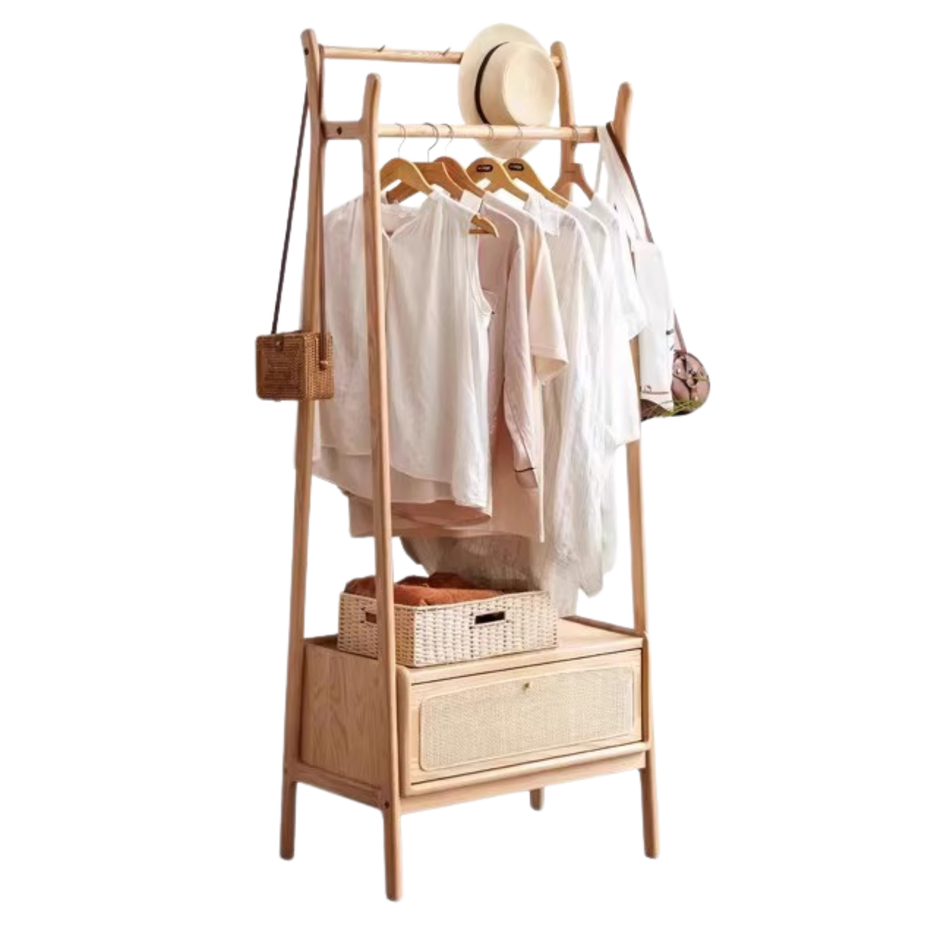 Oak Solid Wood Сlothes Hanger Rack