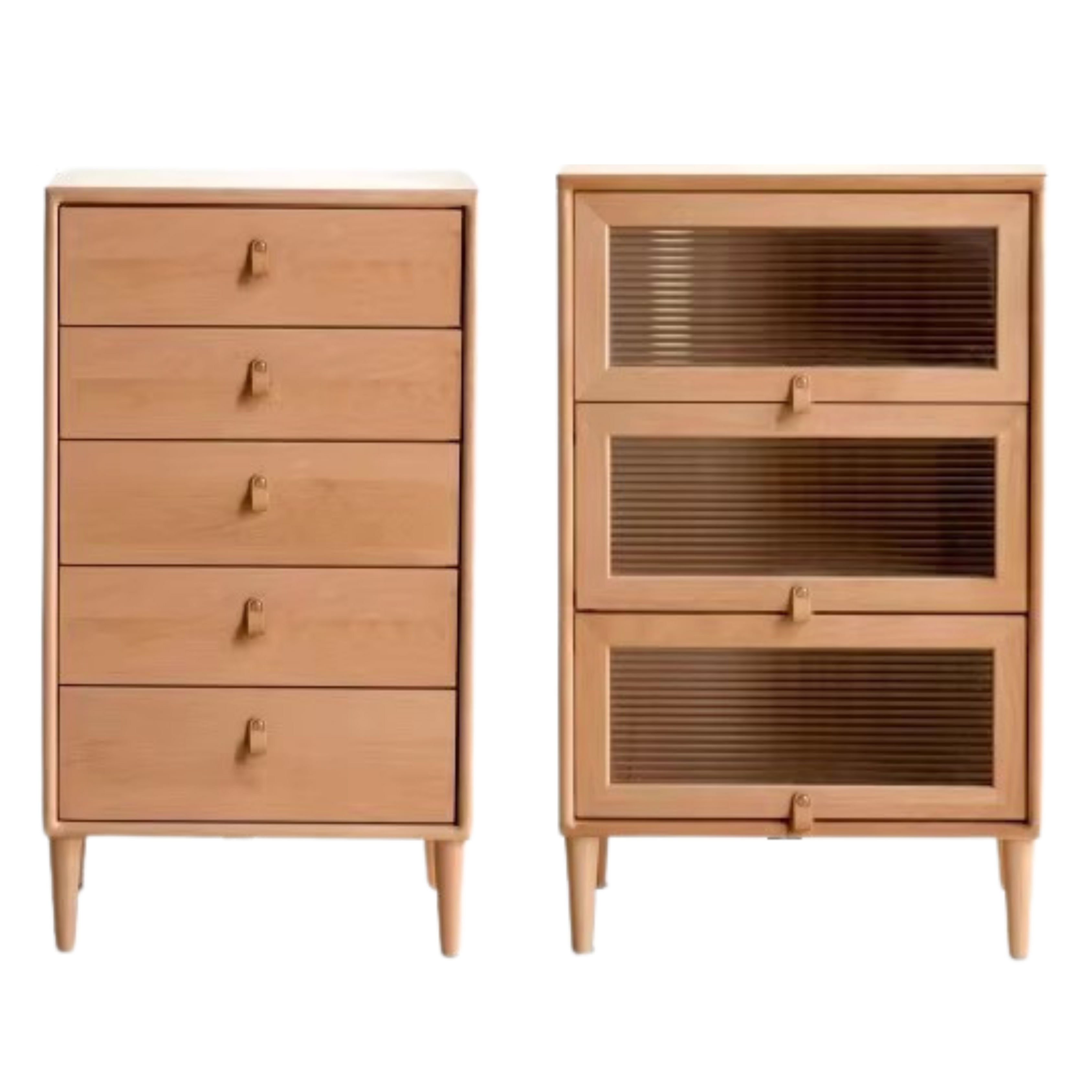 European Beech Chest of Drawers Combination