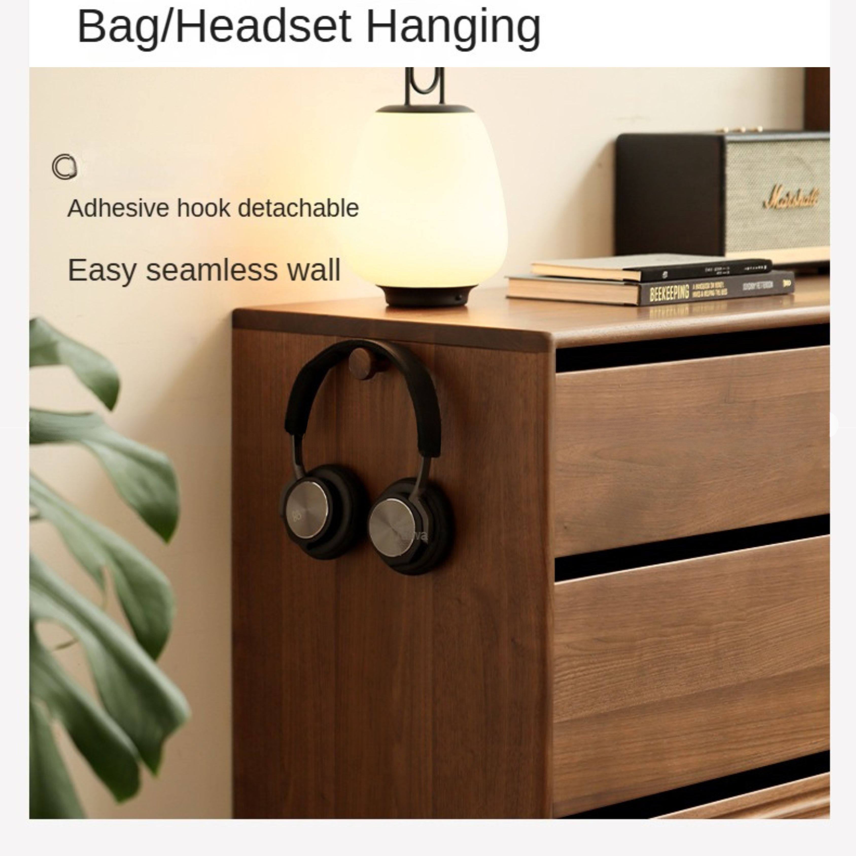Black Walnut, Sandawood Light Luxury Retractable Dressing Table.