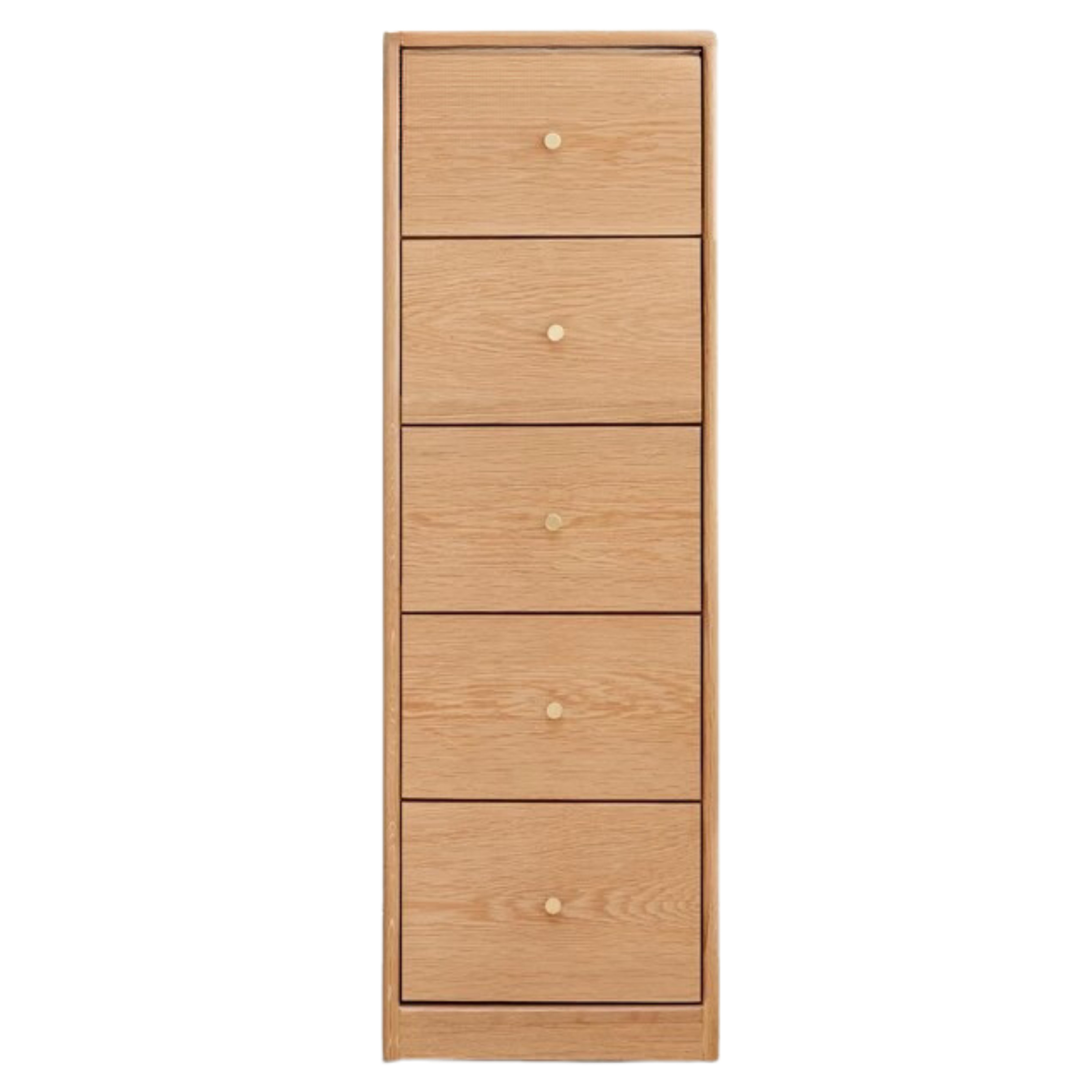 Oak Solid Wood Side Cabinet, Multi-Functional Storage.