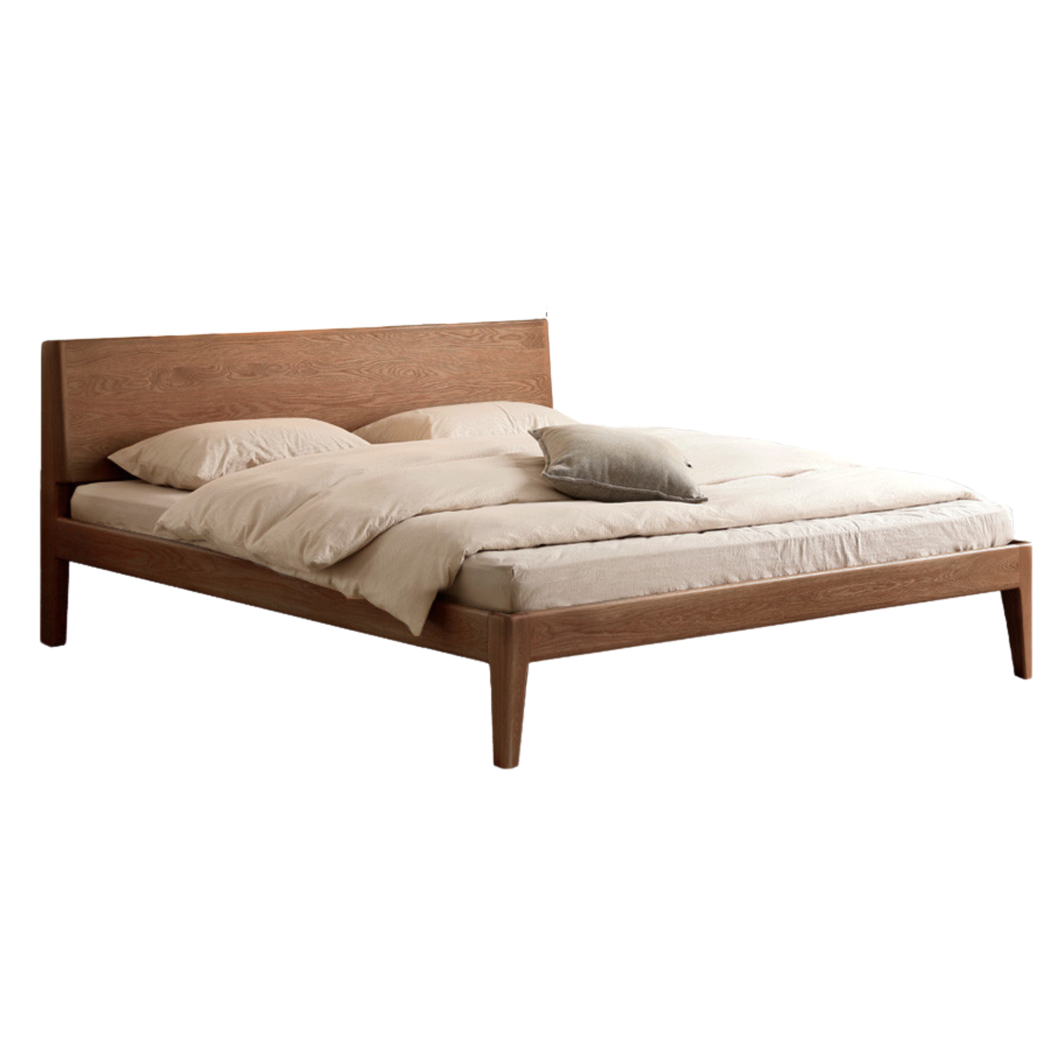 Oak Solid Wood with LED Light Bed