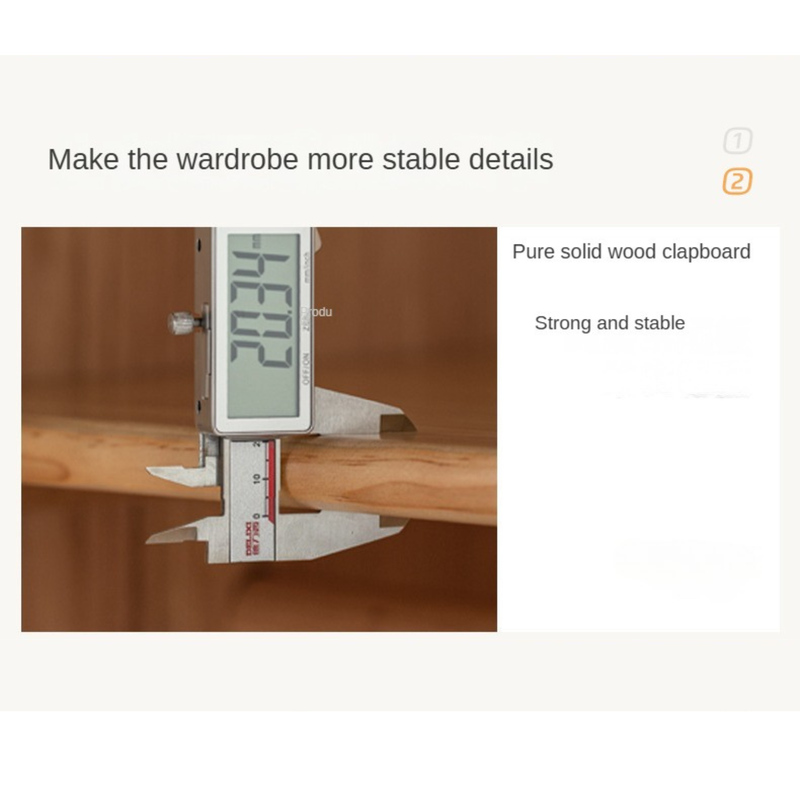 Oak Solid Wood Locker Modern Wardrobe.