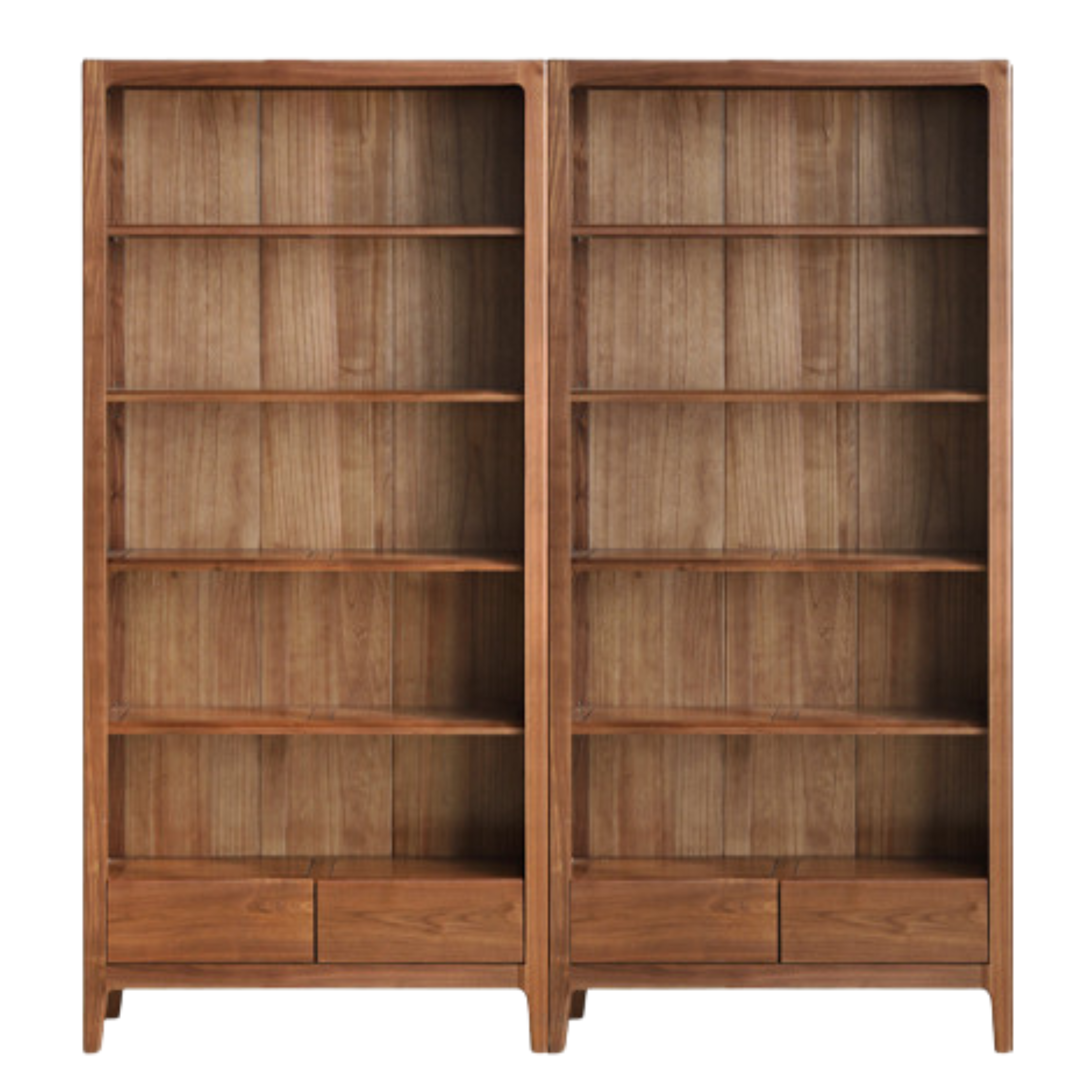 Black Walnut, Ash Solid Wood Bookcase Free Combination Bookshelf