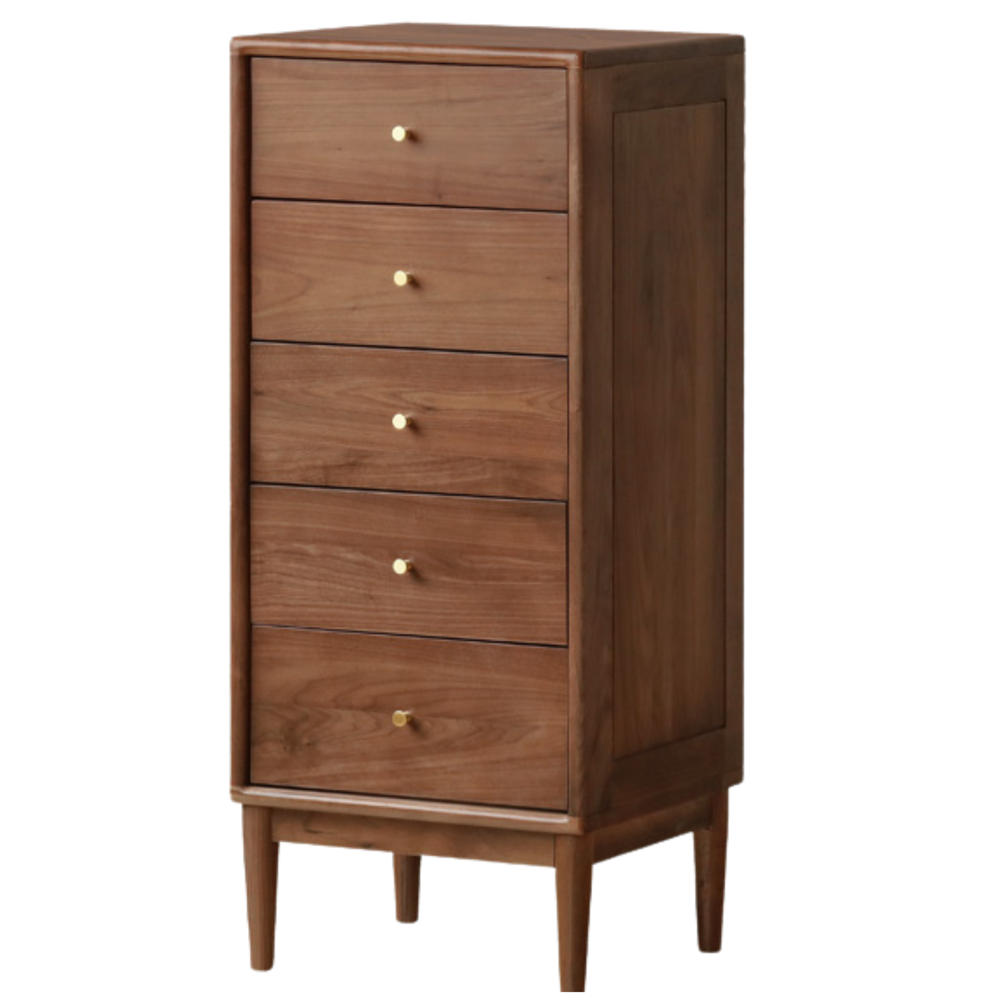 Black Walnut, Oak Solid Wood Drawer, Modern Porch Cabinet