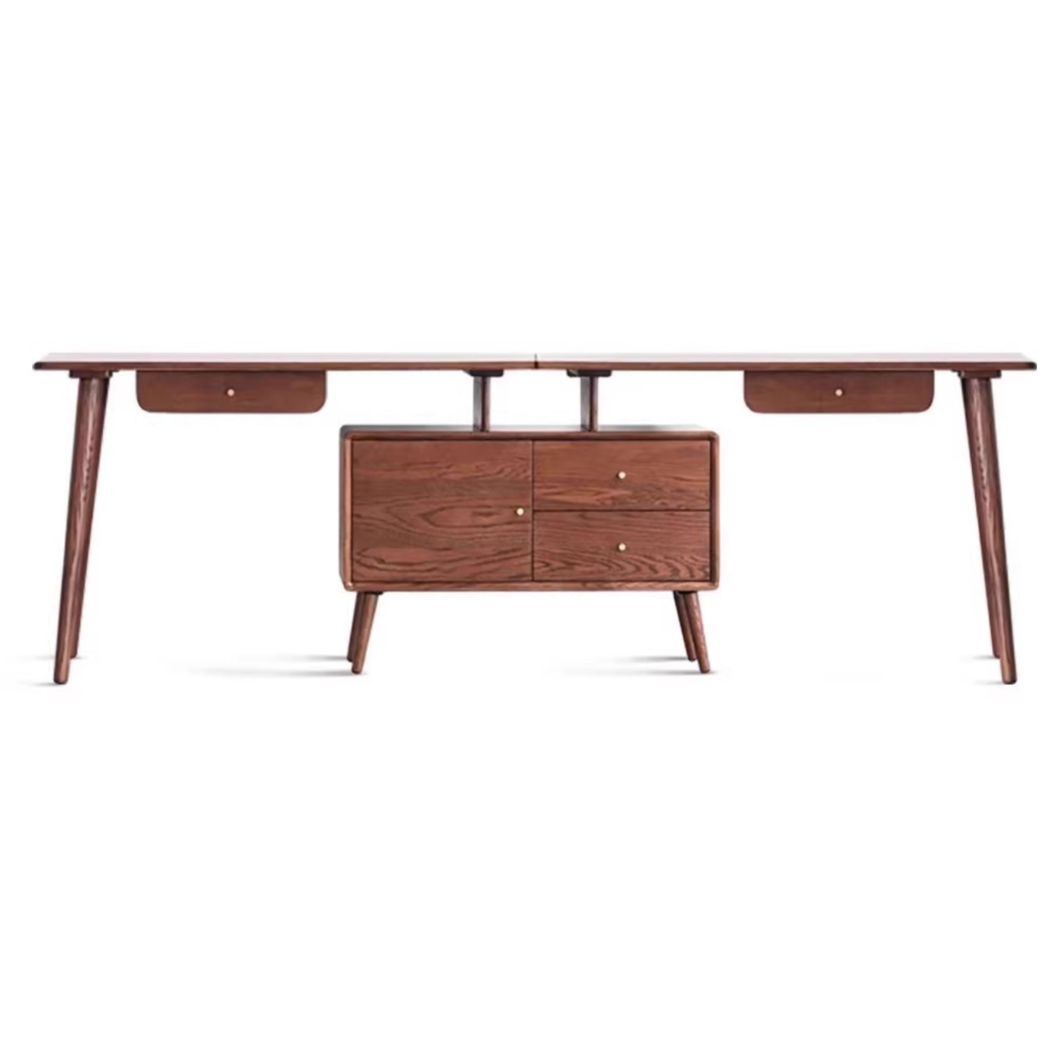 Oak Solid Wood Telescopic Office Desk