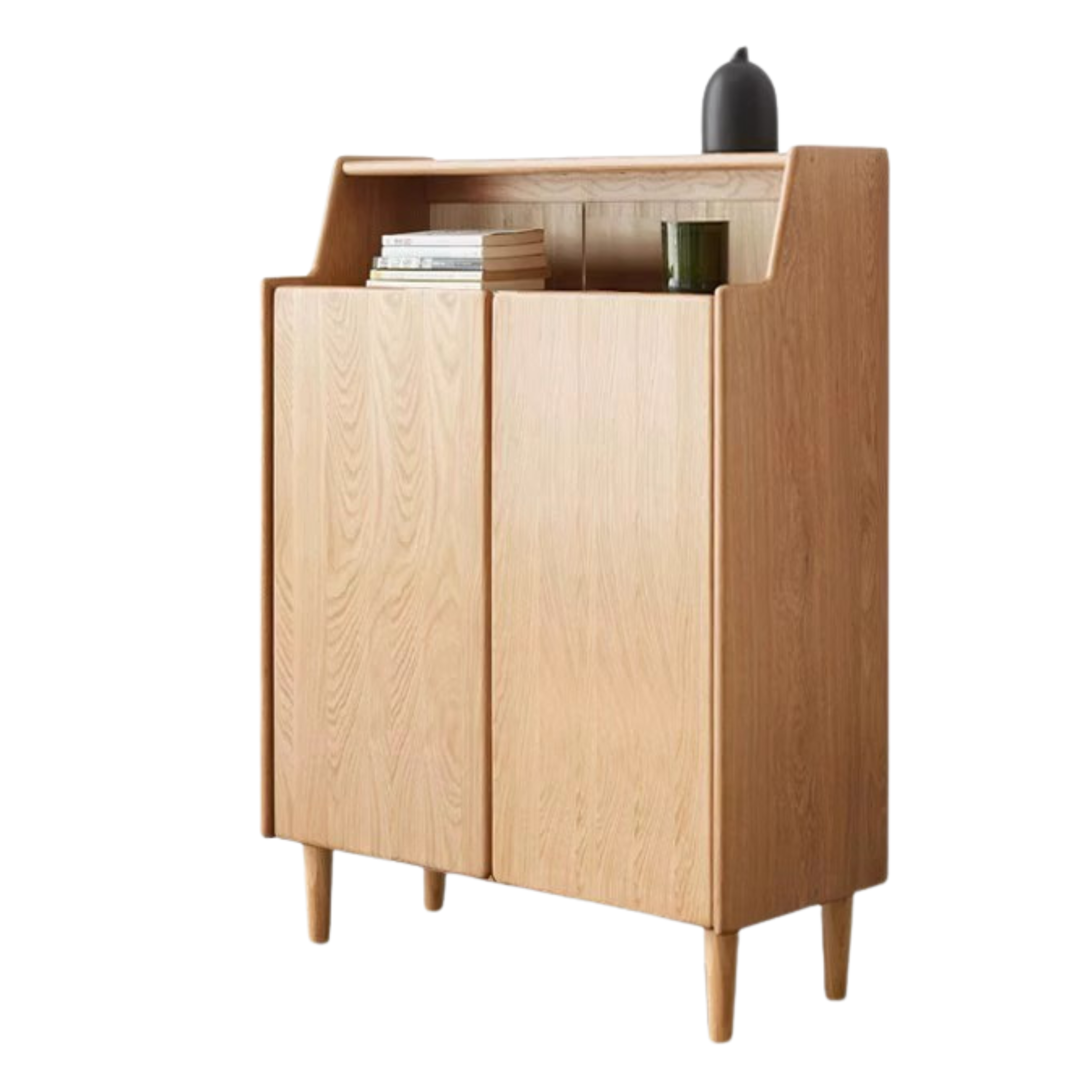 Oak Solid Wood Shoe Cabinet