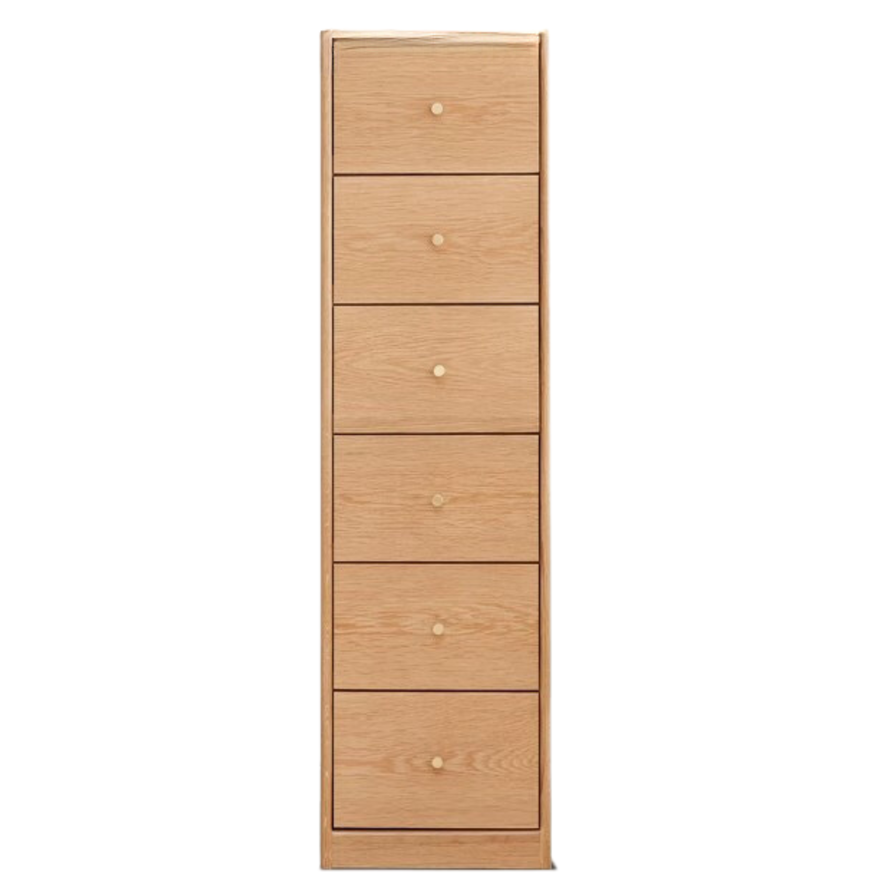 Oak Solid Wood Side Cabinet, Multi-Functional Storage.