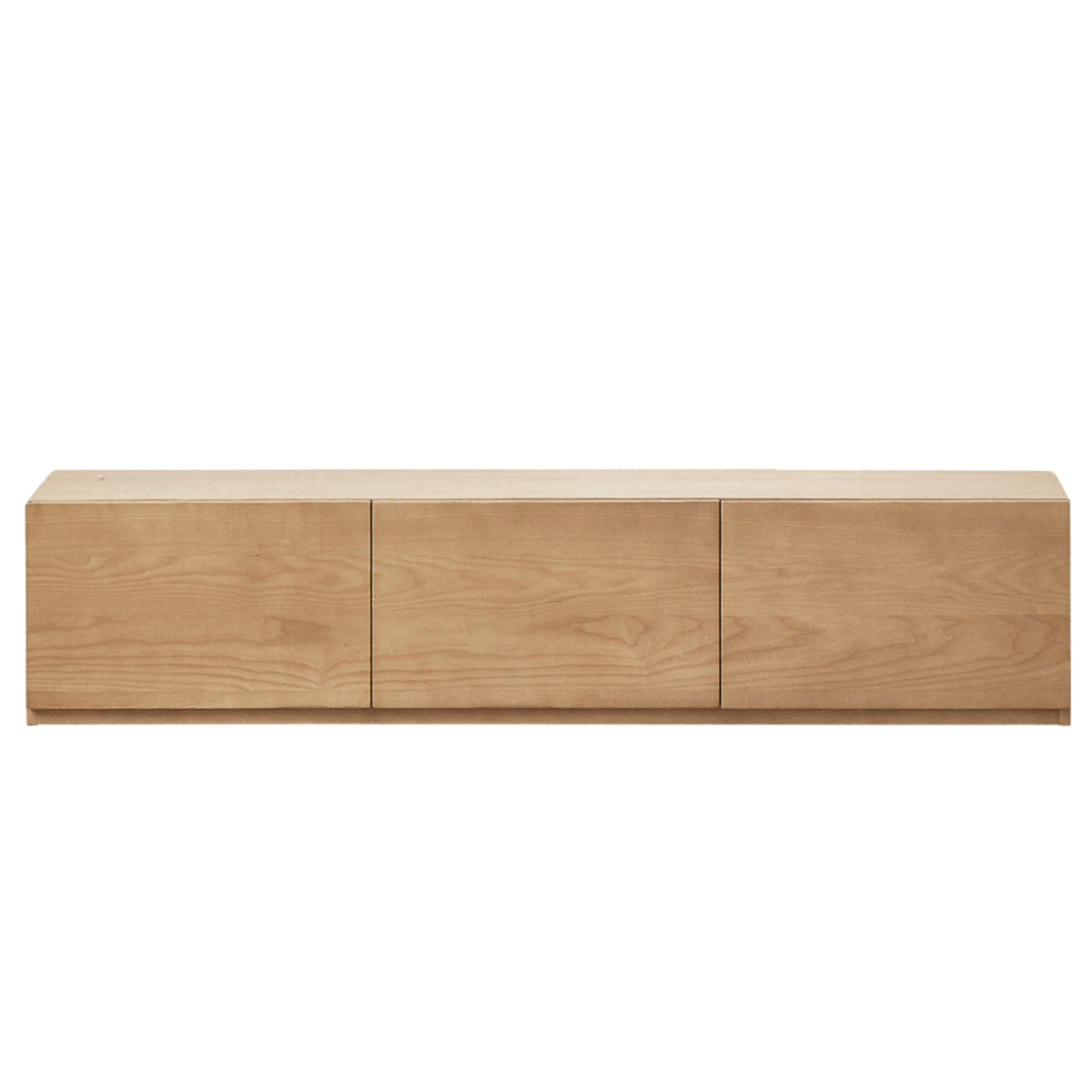 Ash Solid Wood TV Cabinet Modern Simple Floor Cabinet.