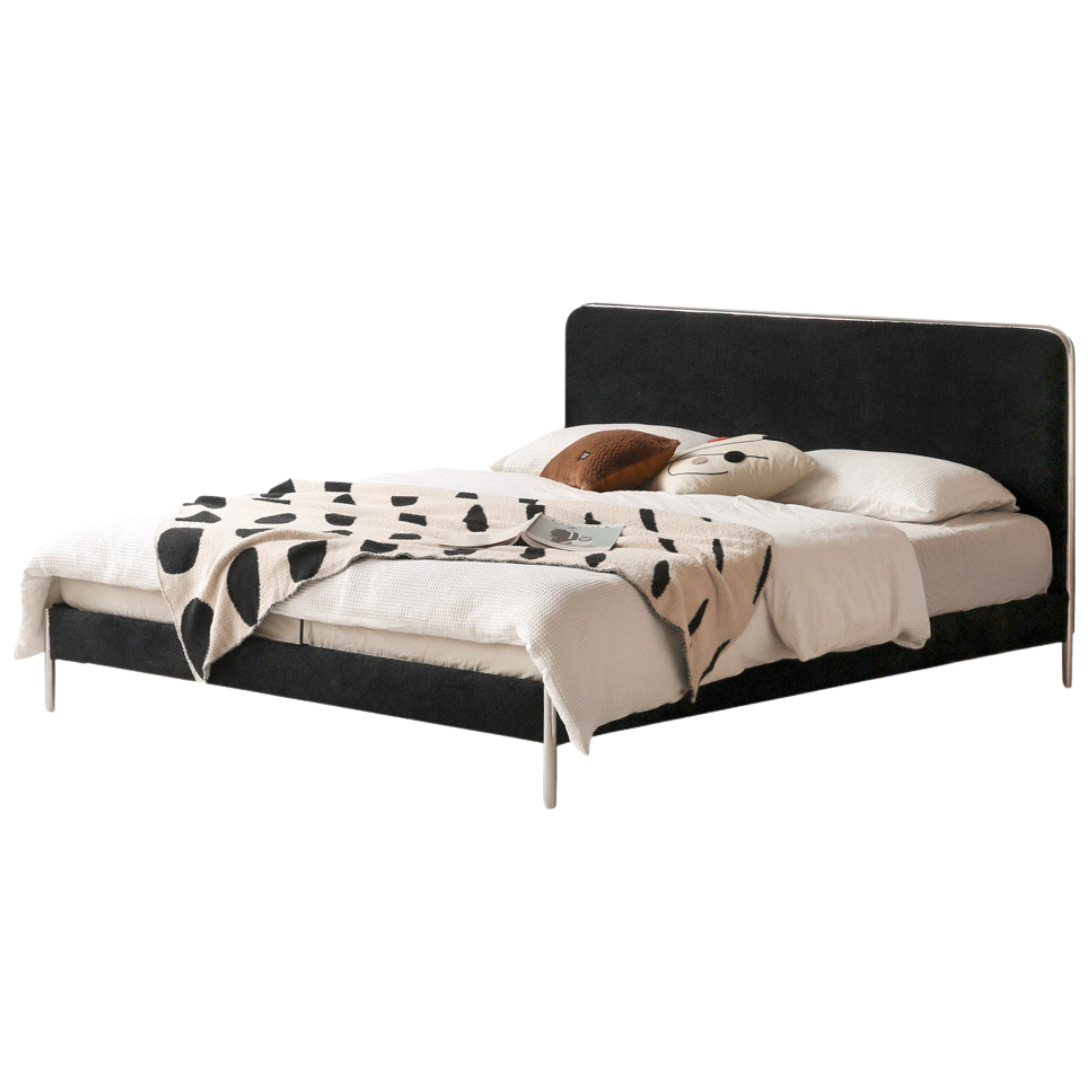 Fabric Bed Bauhaus Style Soft Bed