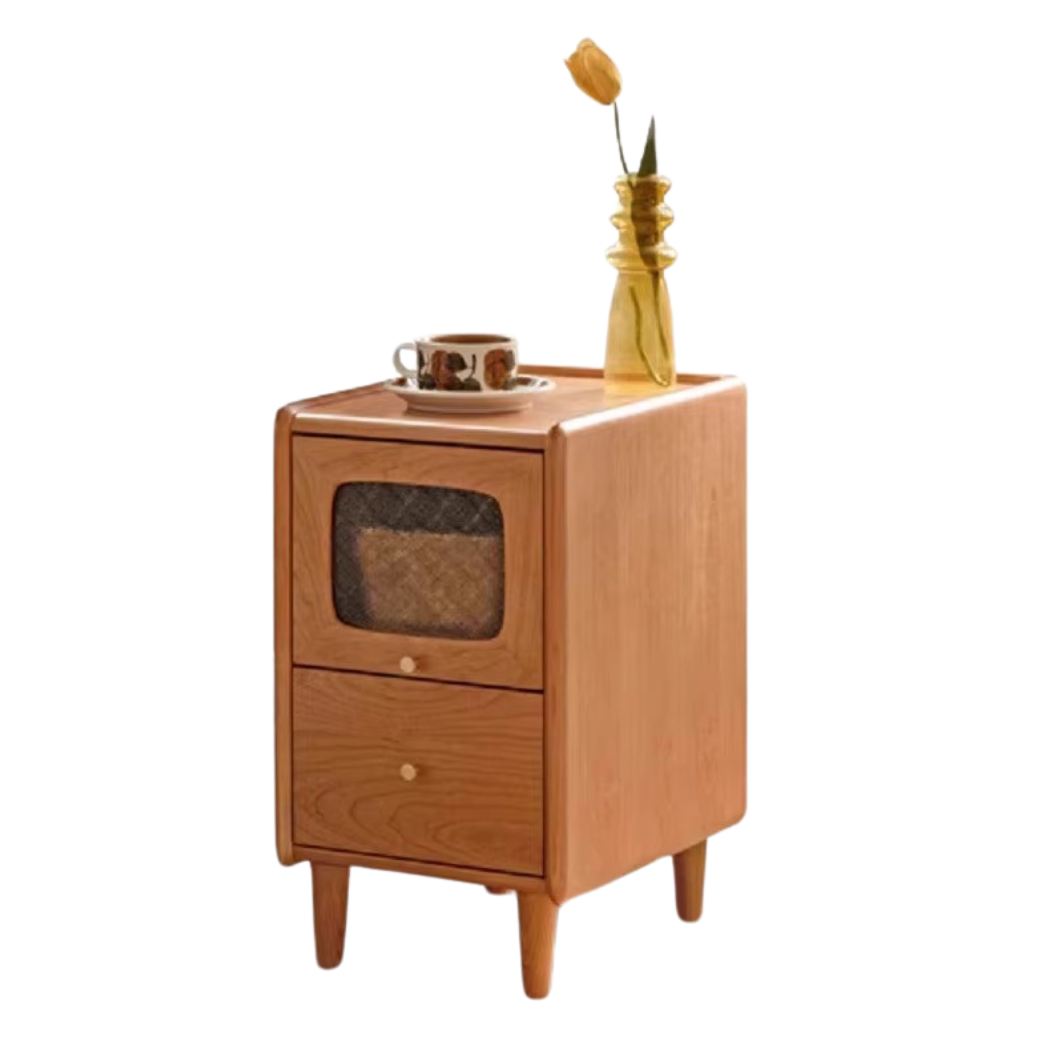 Cherry solid wood Nightstand.