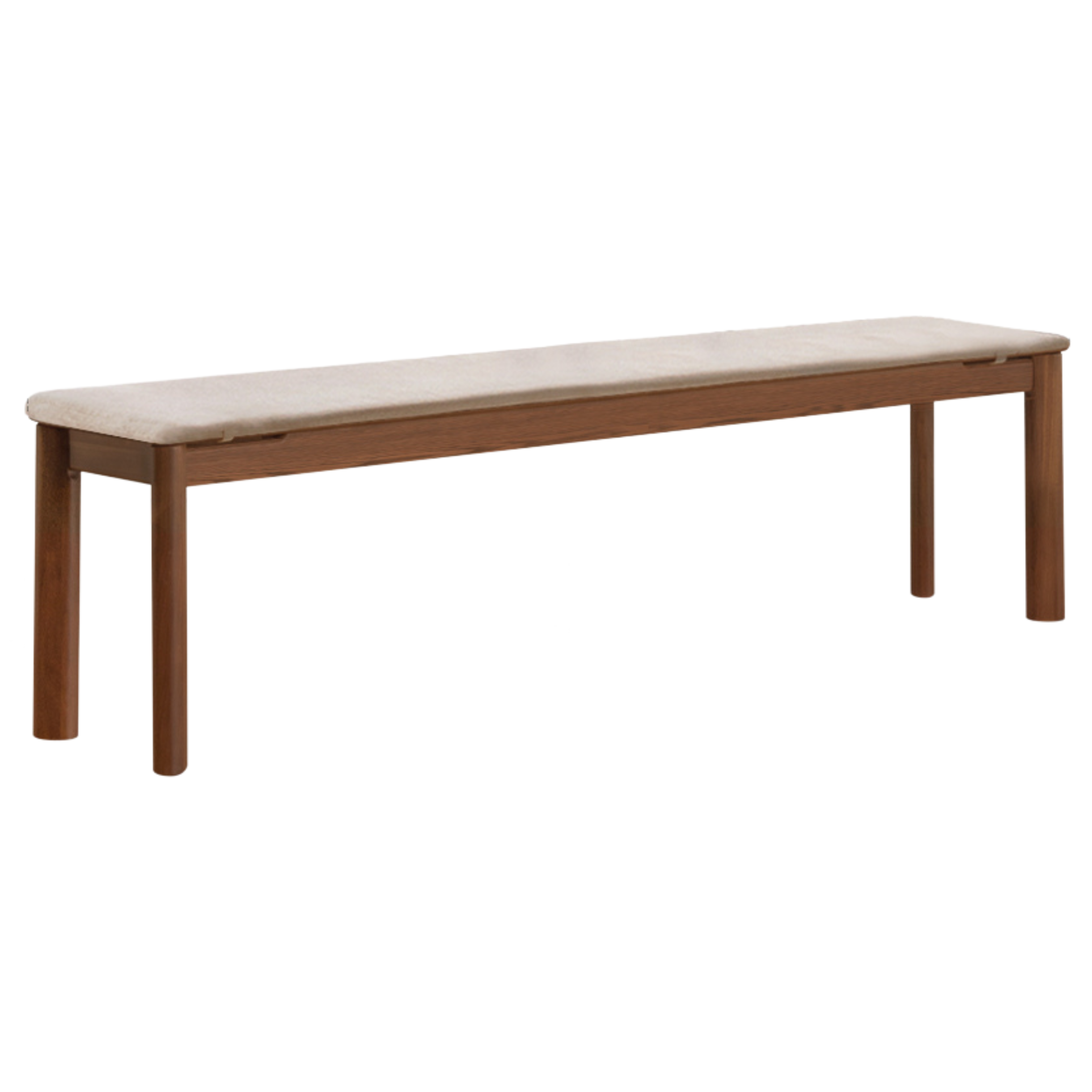 Oak Solid Wood Modern Long Bench.