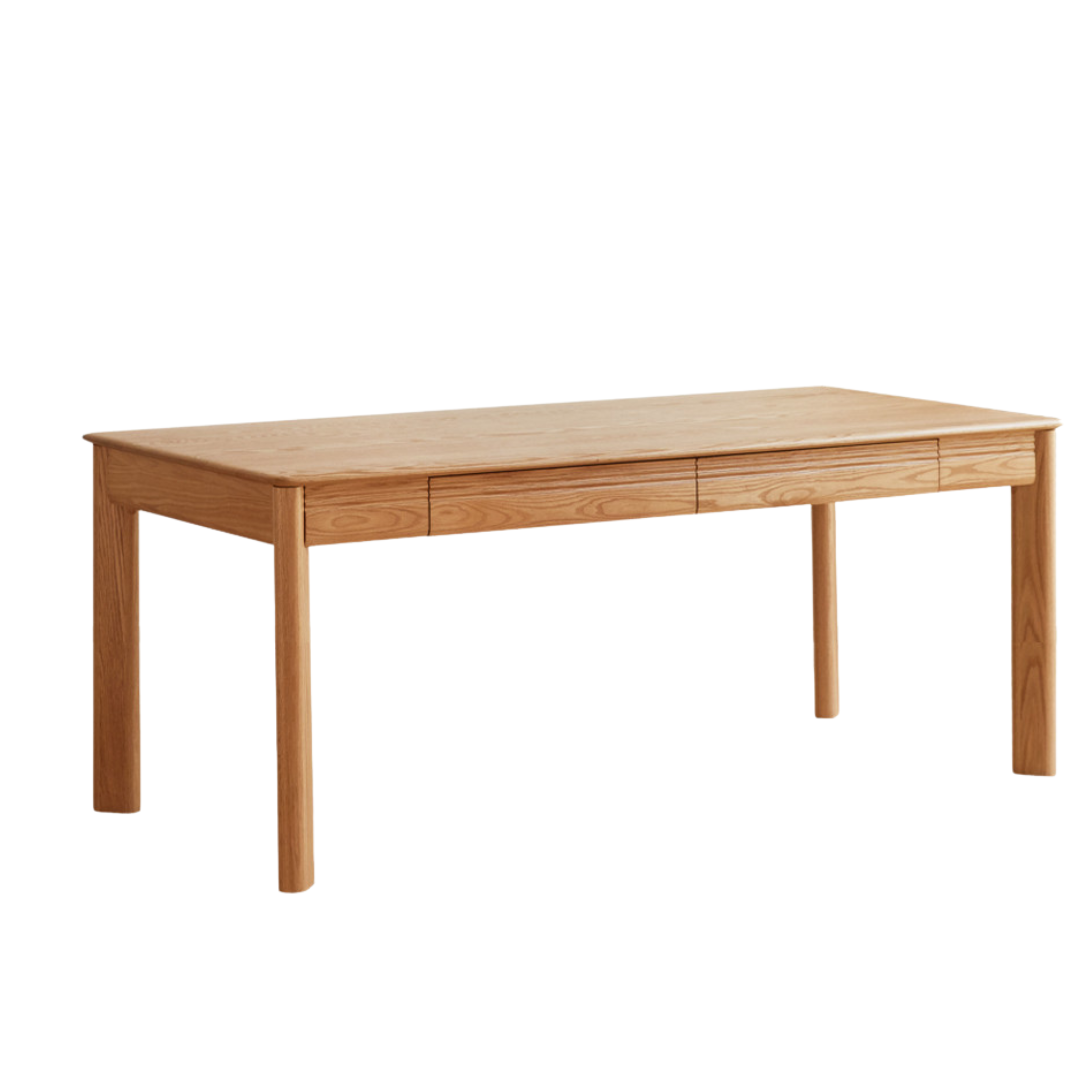 Oak, Ash Solid Wood Long Office Desk