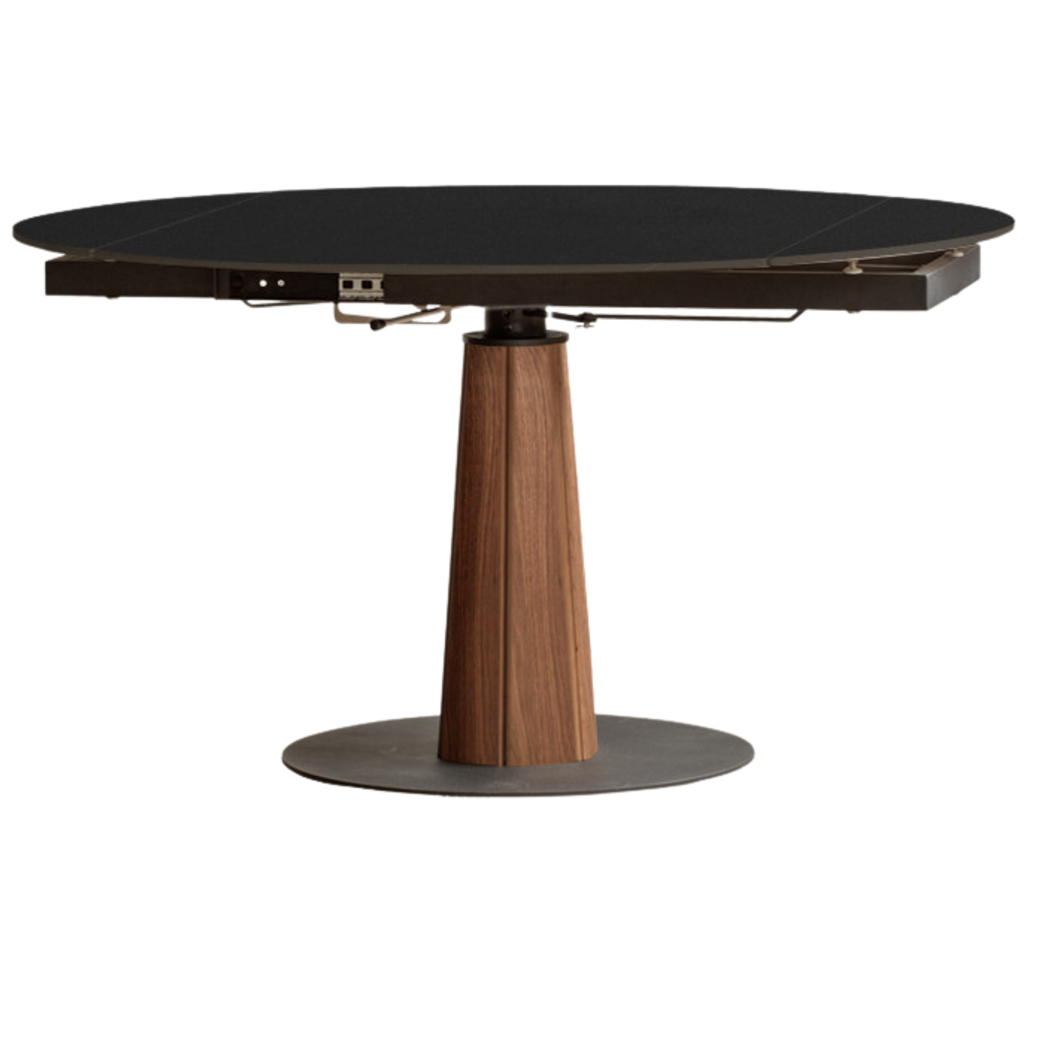 Cherry, Black Walnut, Ash Solid Wood Folding Retro Rock Plate Dining Table