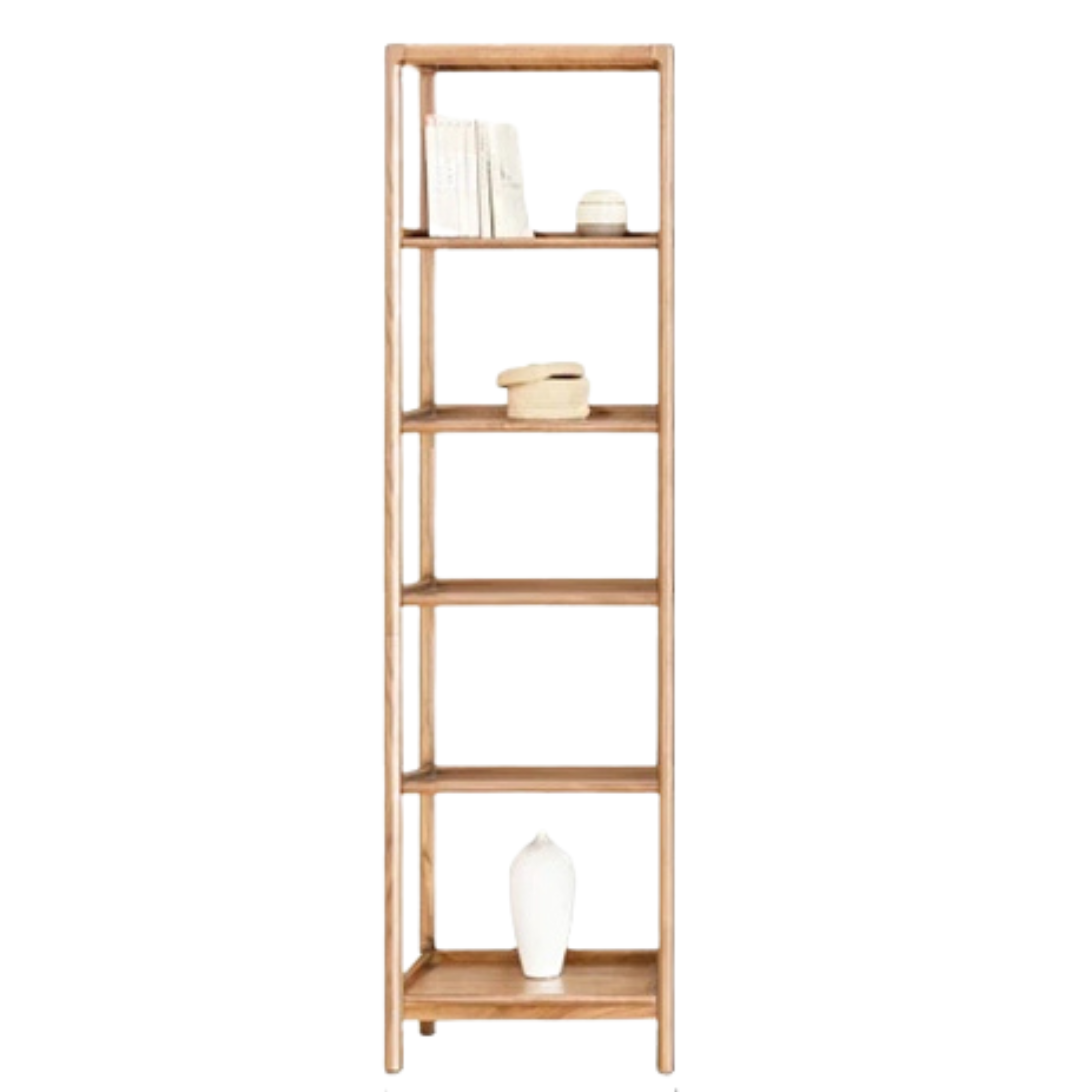 Ash Solid Wood Bookshelf Combined Bookcase Display Cabinet Wall Shelf