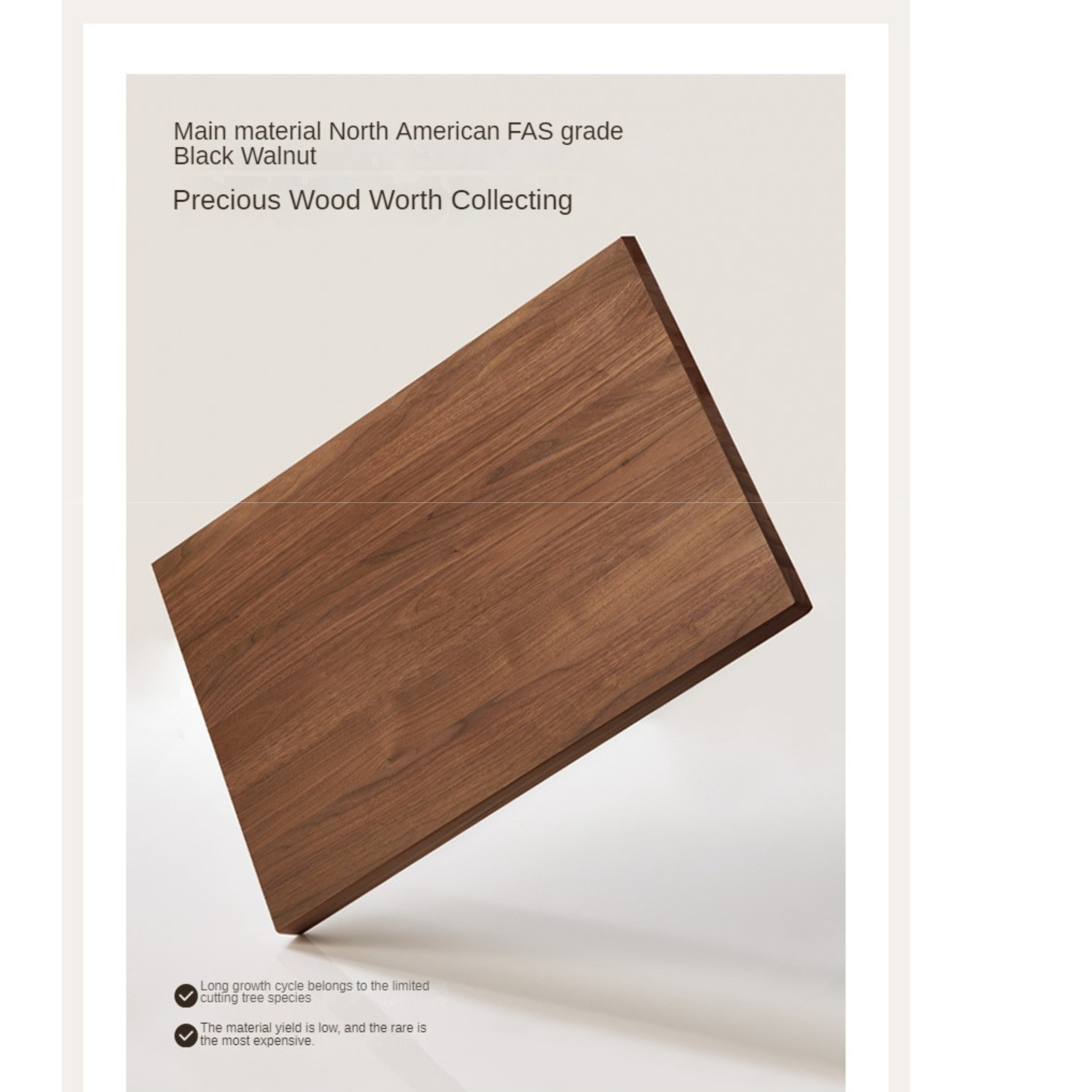 Teak, Black Walnut Solid Wood Bed Leather Soft Bed with Socket