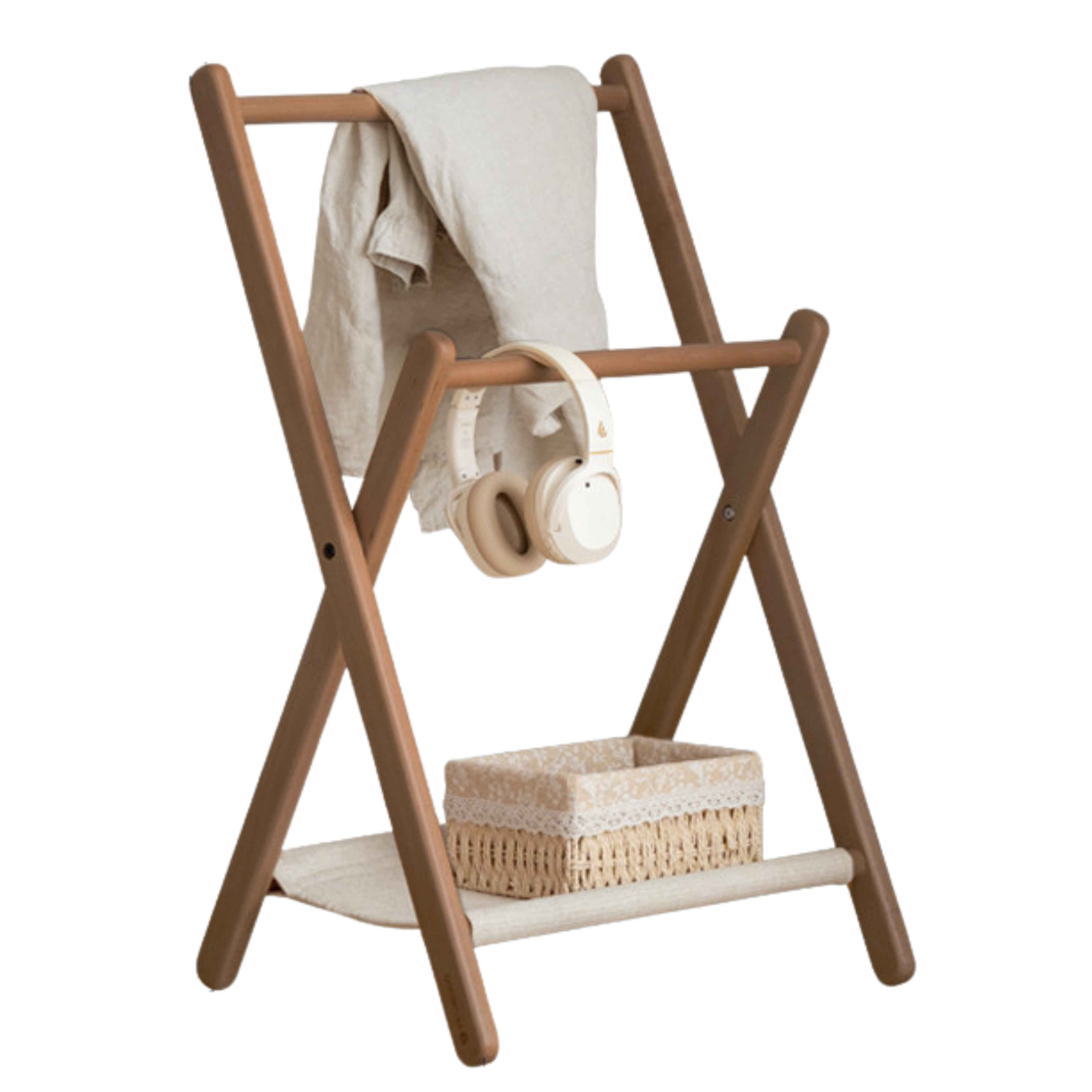 Beech solid wood clothes hanger