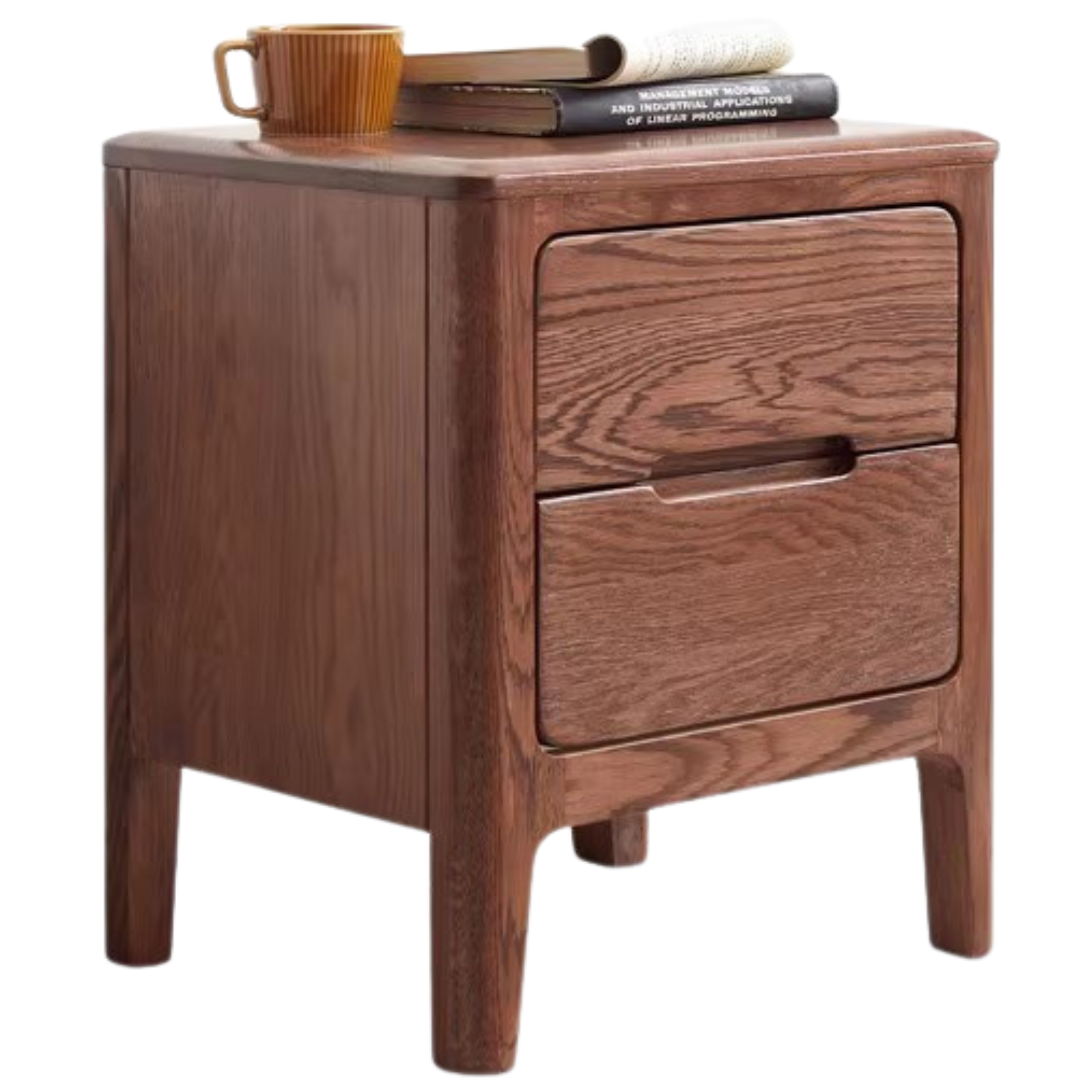 Oak solid wood Nightstand.