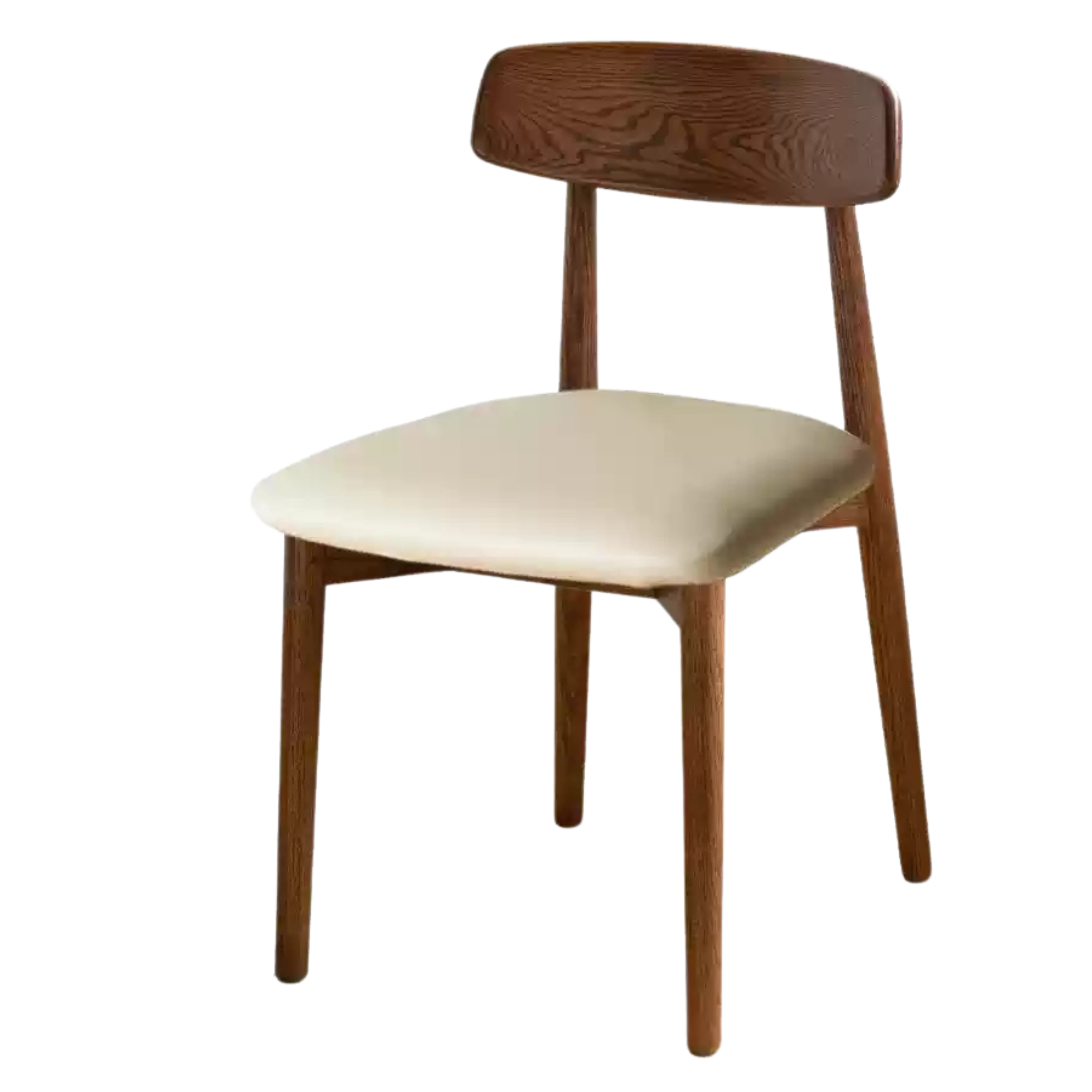 4 pcs set - Black Walnut, White Ash, Ach, Oak, Cherry, Solid RubberWood Dining Chair