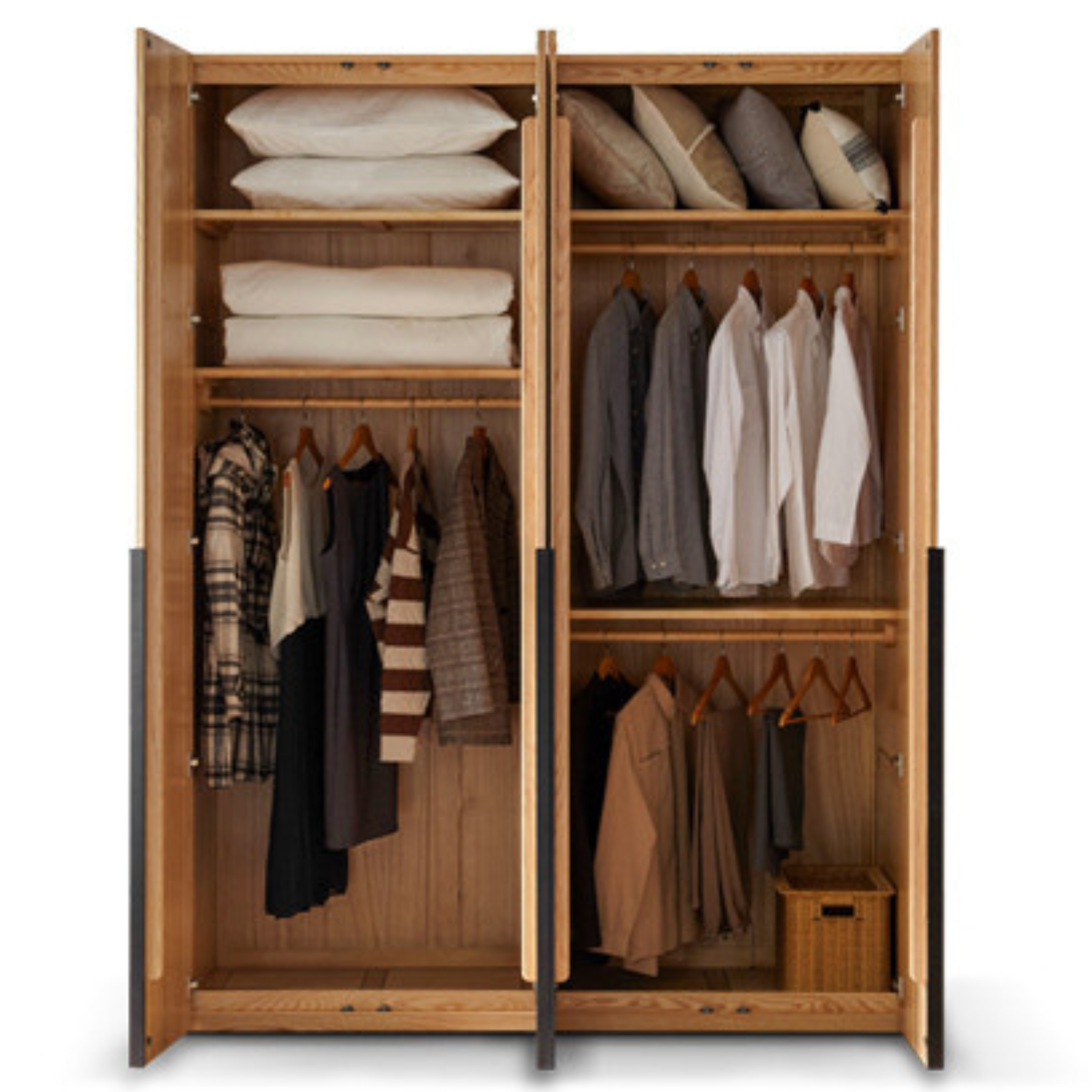 Oak Solid Wood Wardrobe.