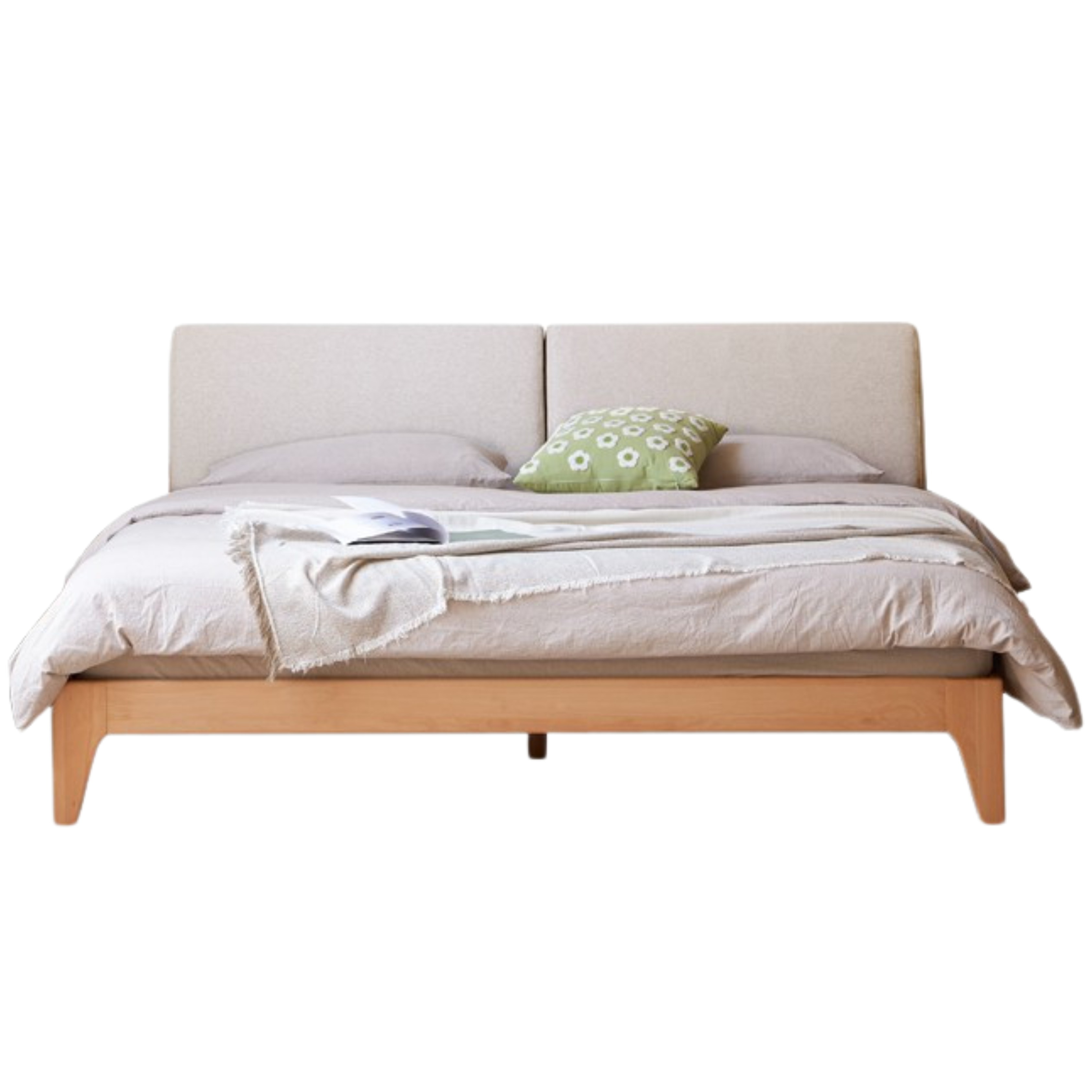 European Beech Solid Wood Soft Bed