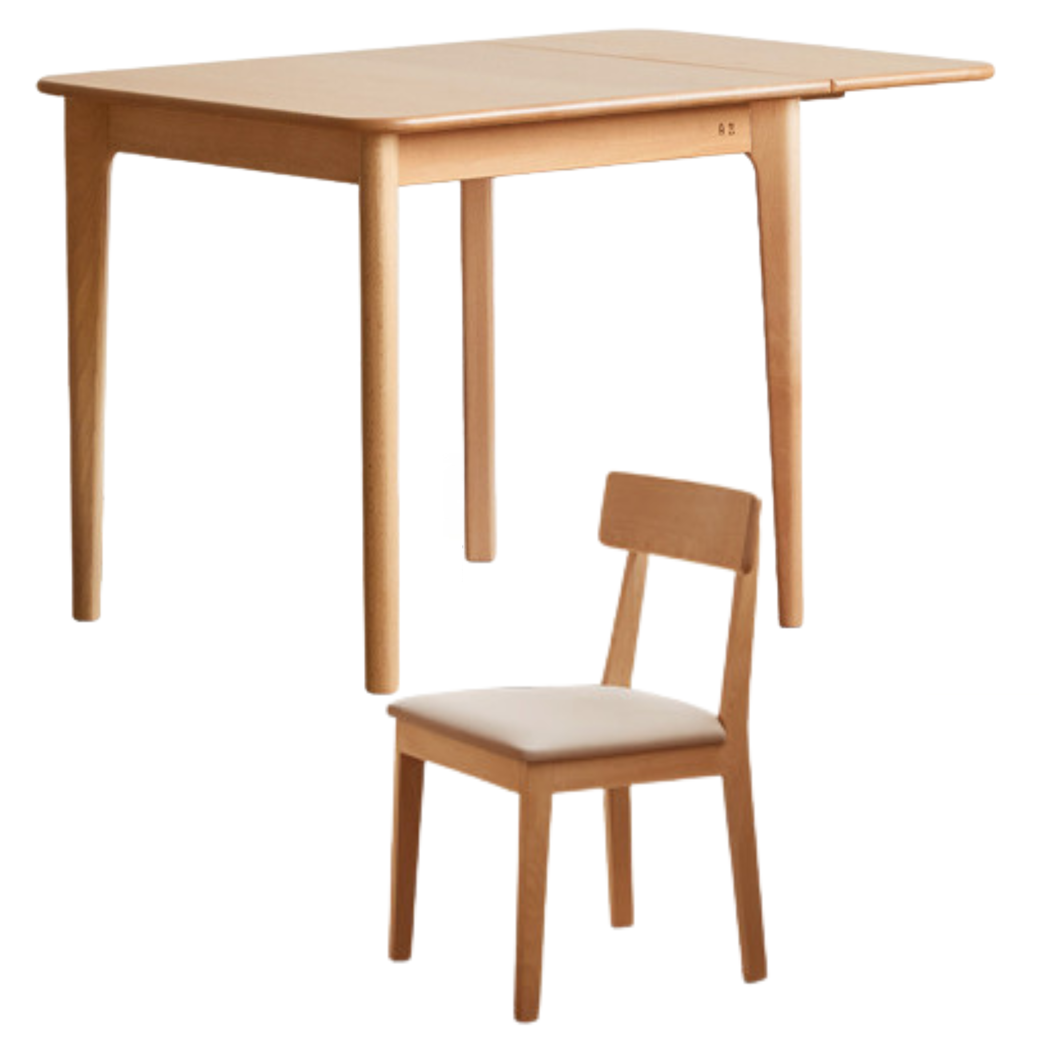 Beech Solid Wood Folding Small Size Dining Table