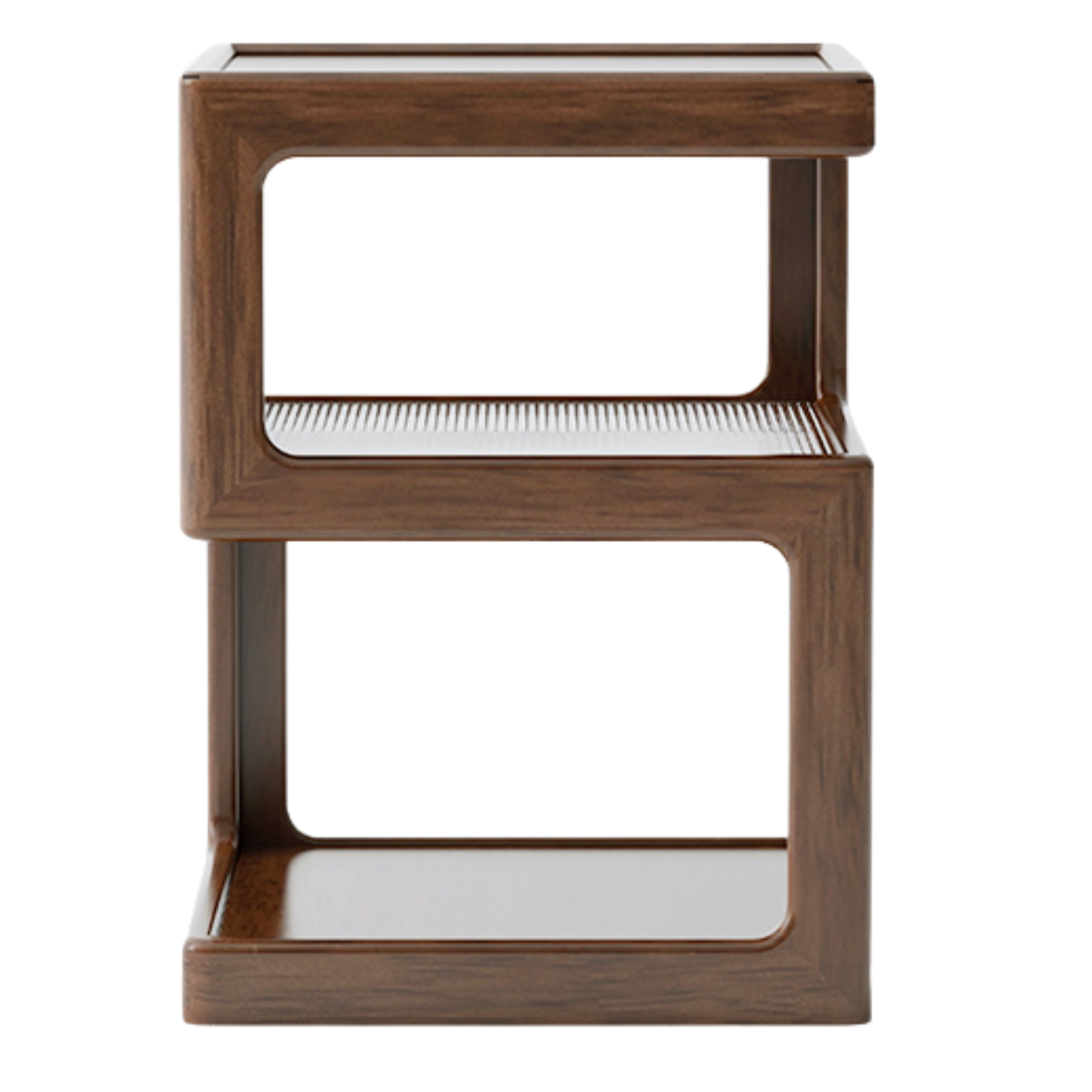 Oak, Black Walnut, Cherry, Poplar Solid Wood Corner Square Side Table.
