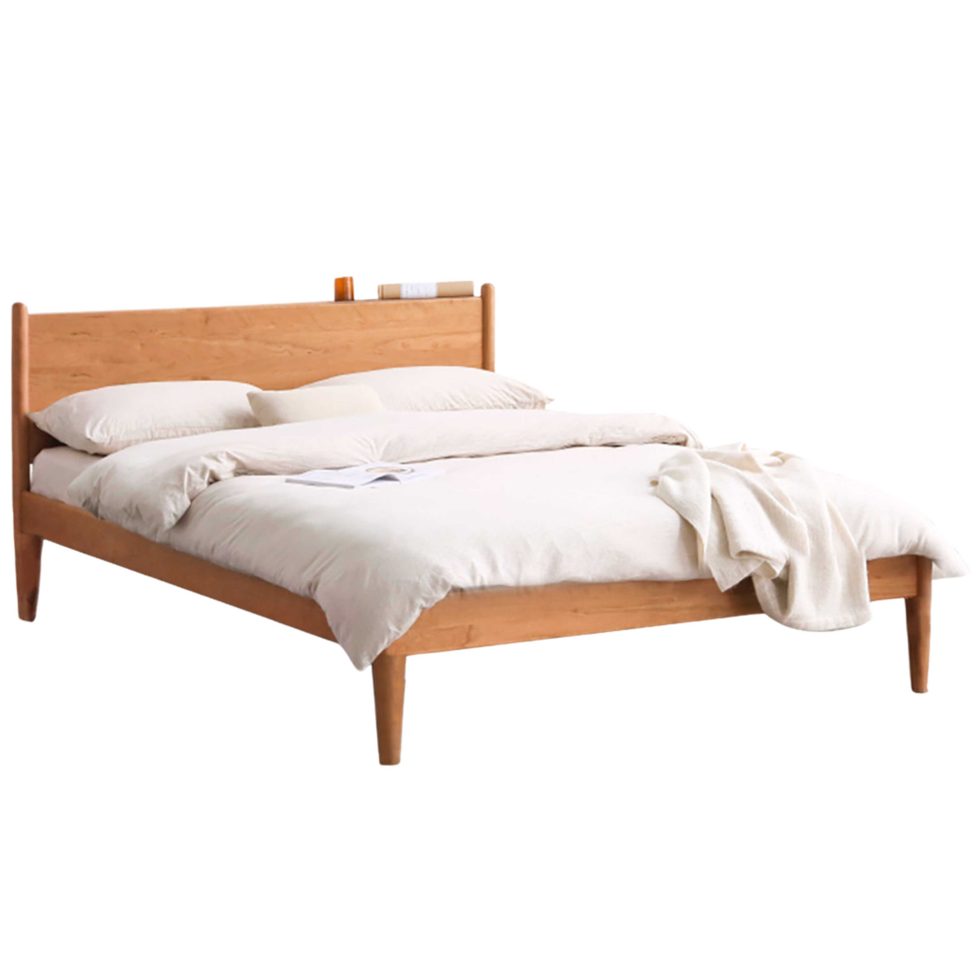 Oak, Black Walnut, Сherry Wood Bed