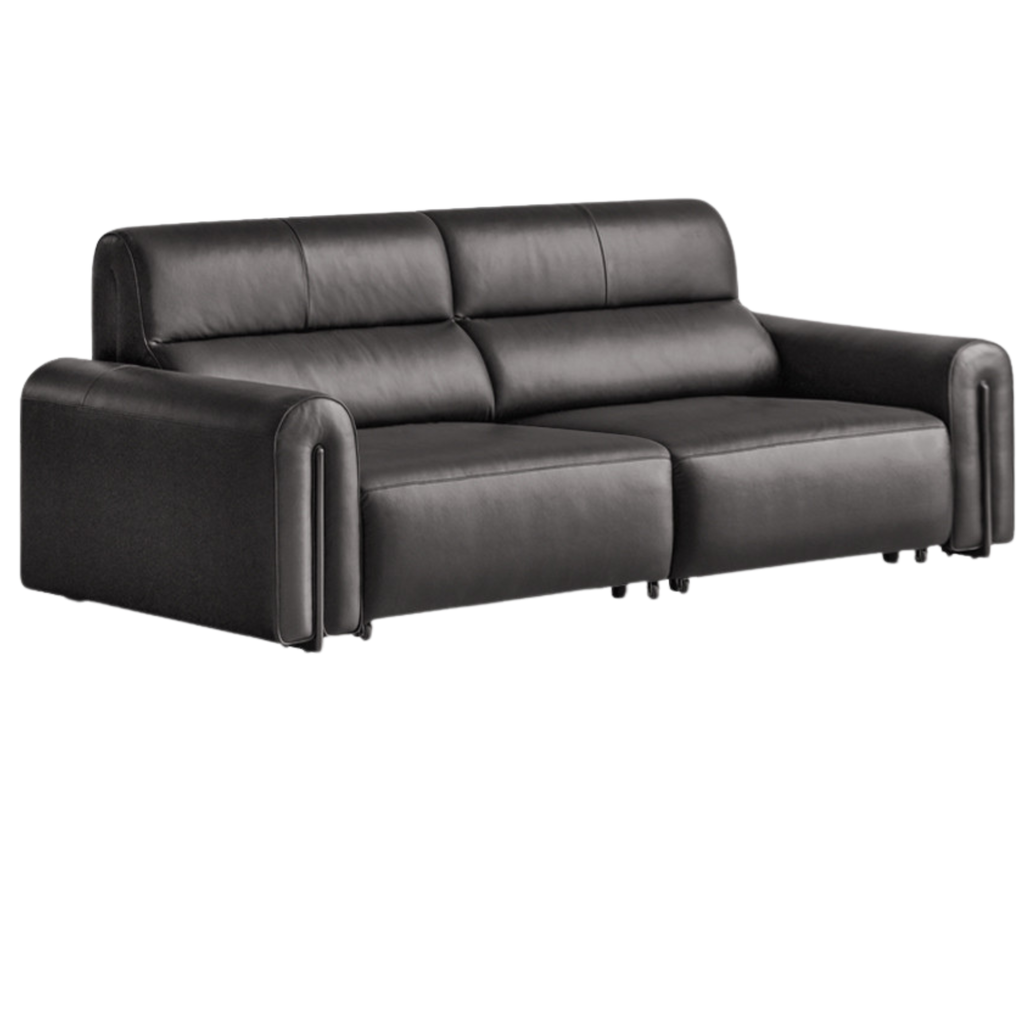 Genuine leather Sofa Bed Italian Light Luxury.